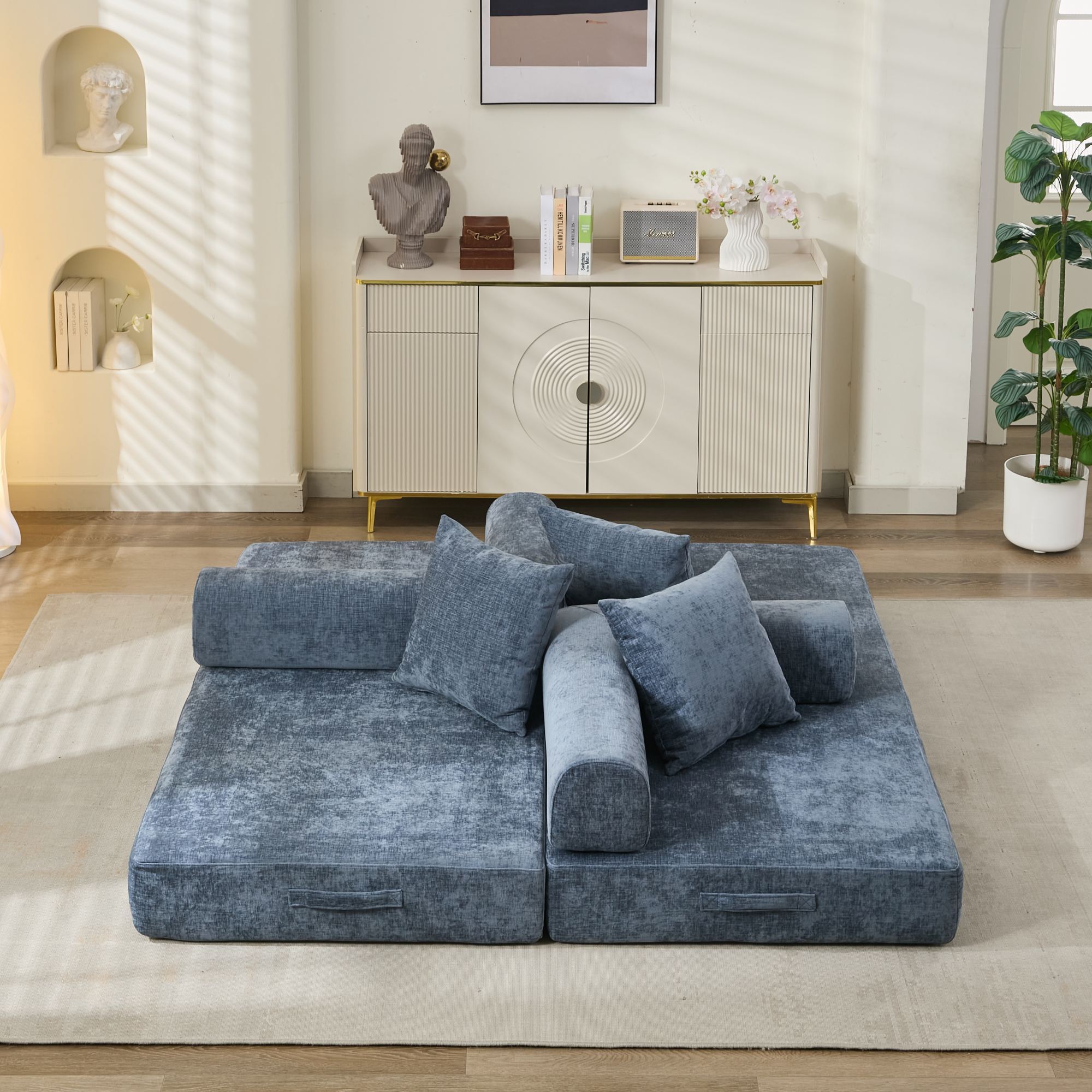 Comfy Convertible Folding Mattress Couch, Floor Sofa Bed - Direct Wicker