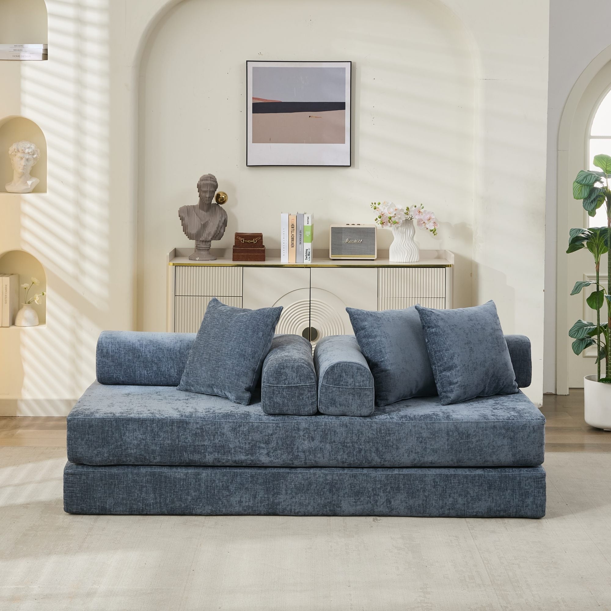 Comfy Convertible Folding Mattress Couch, Floor Sofa Bed - Direct Wicker