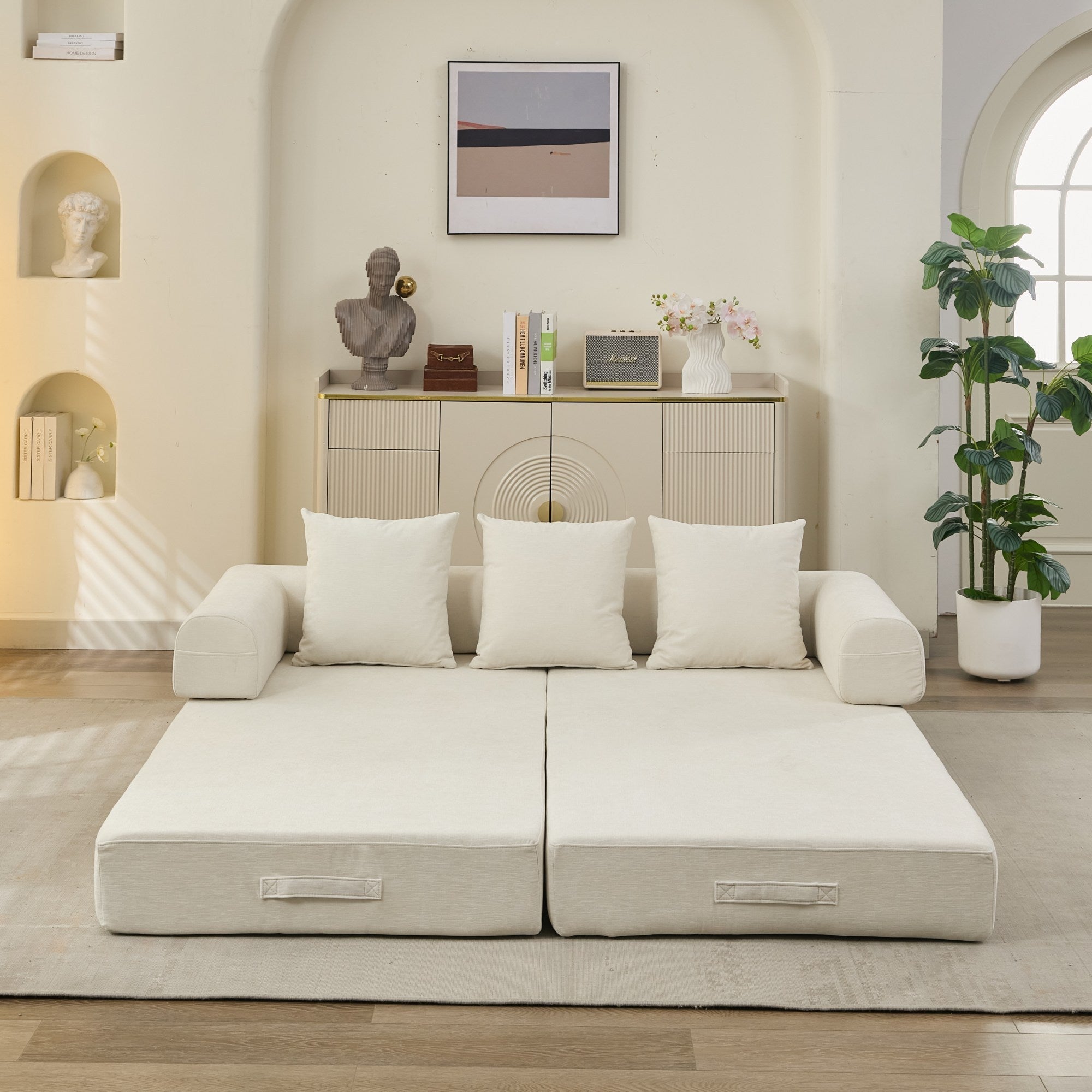 Comfy Convertible Folding Mattress Couch, Floor Sofa Bed - Direct Wicker