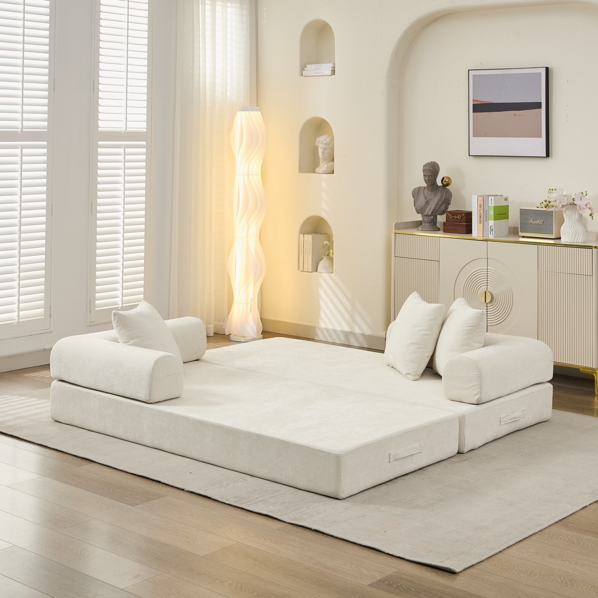 Comfy Convertible Folding Mattress Couch, Floor Sofa Bed - Direct Wicker