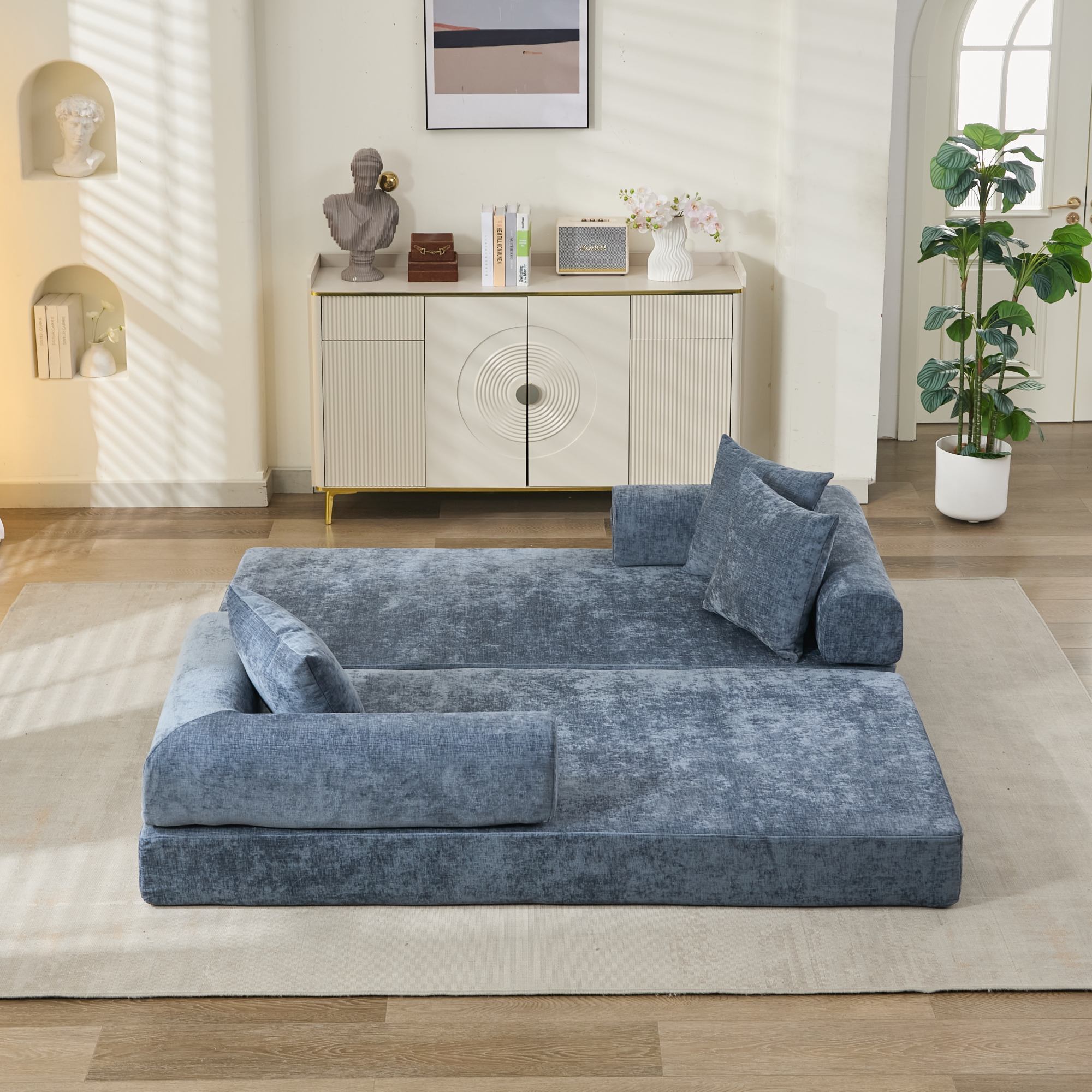 Comfy Convertible Folding Mattress Couch, Floor Sofa Bed - Direct Wicker