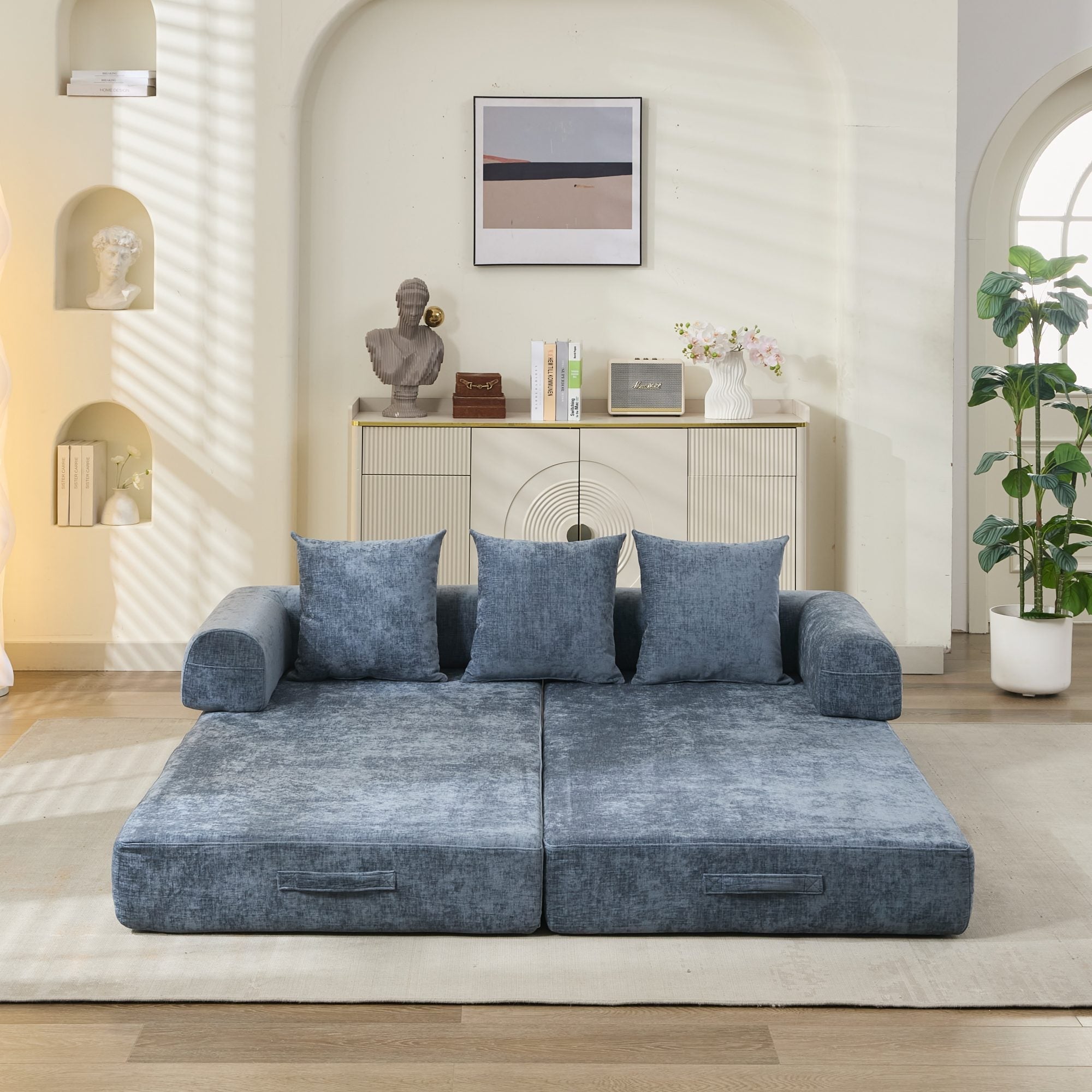 Comfy Convertible Folding Mattress Couch, Floor Sofa Bed - Direct Wicker