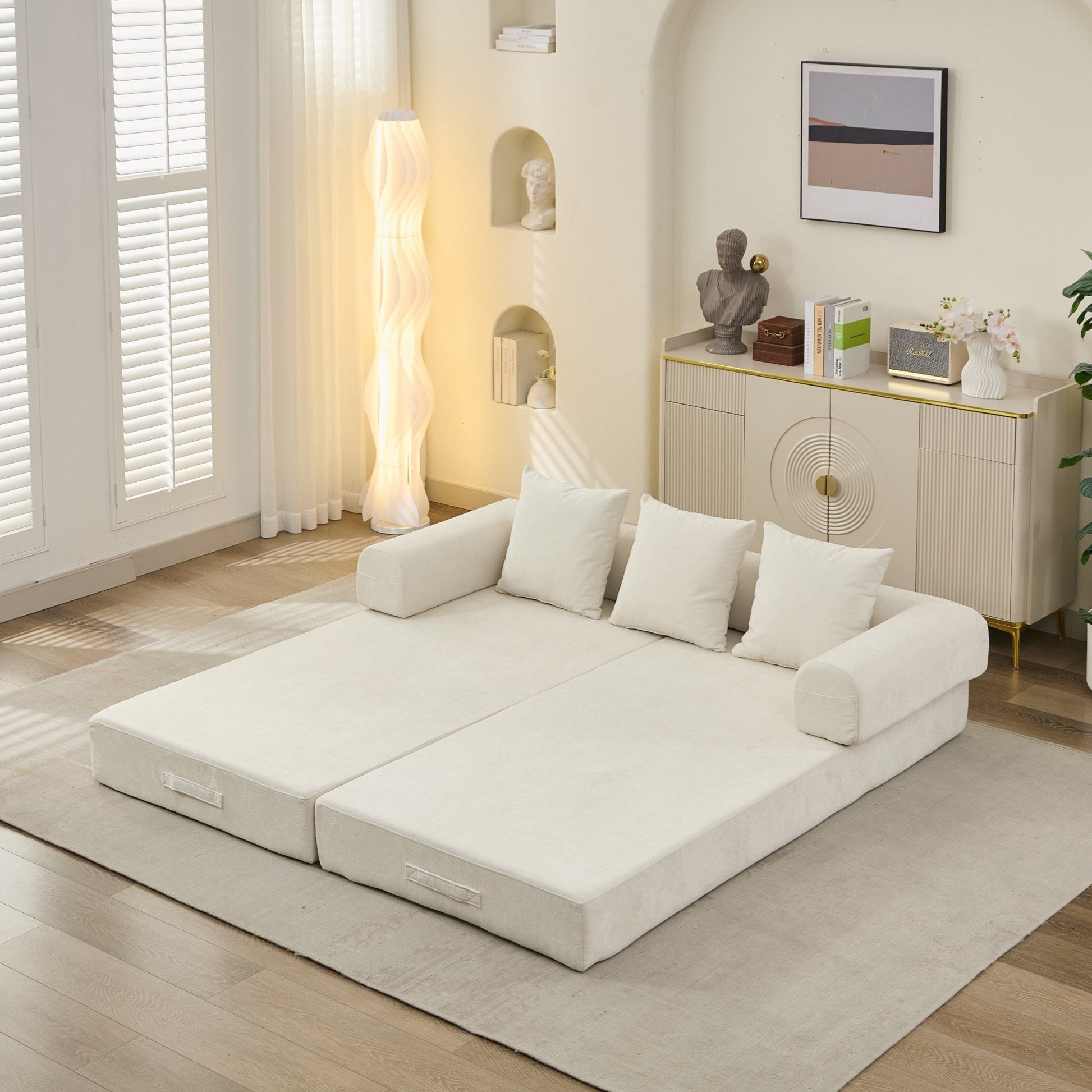 Comfy Convertible Folding Mattress Couch, Floor Sofa Bed - Direct Wicker