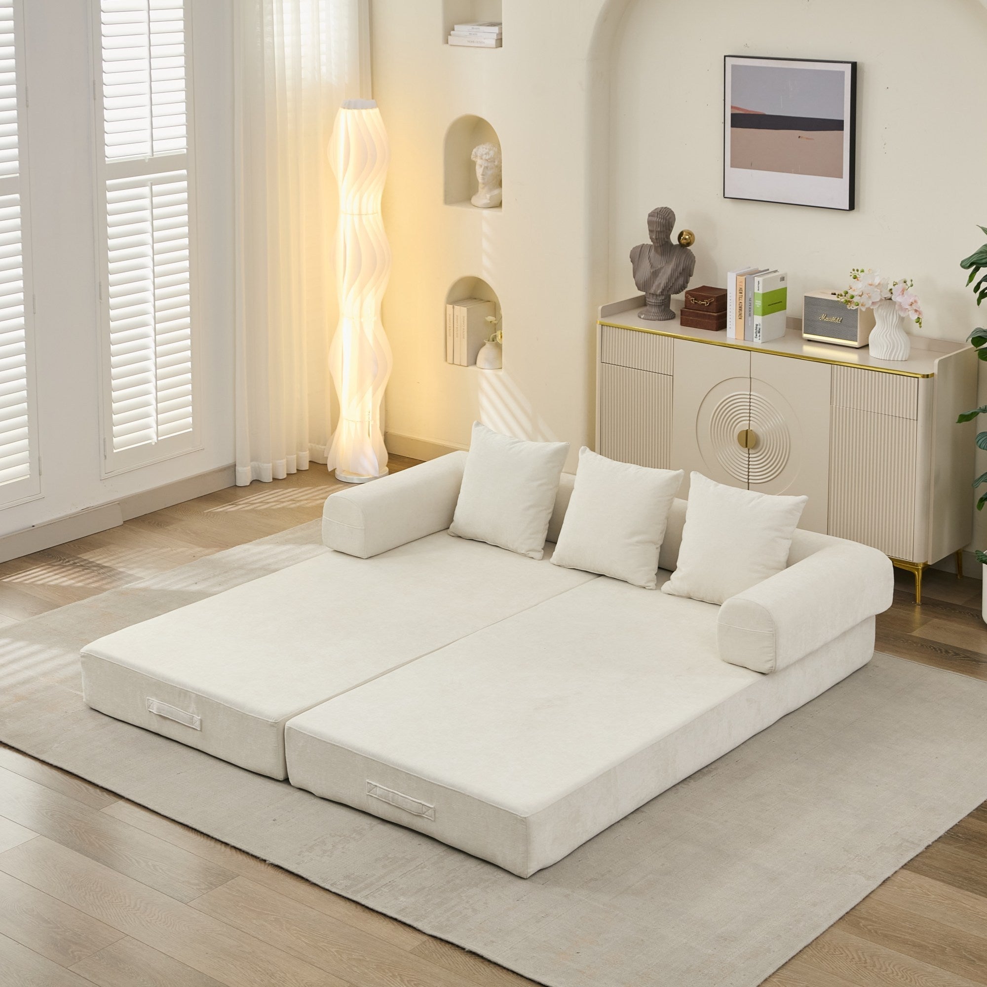 Comfy Convertible Folding Mattress Couch, Floor Sofa Bed - Direct Wicker