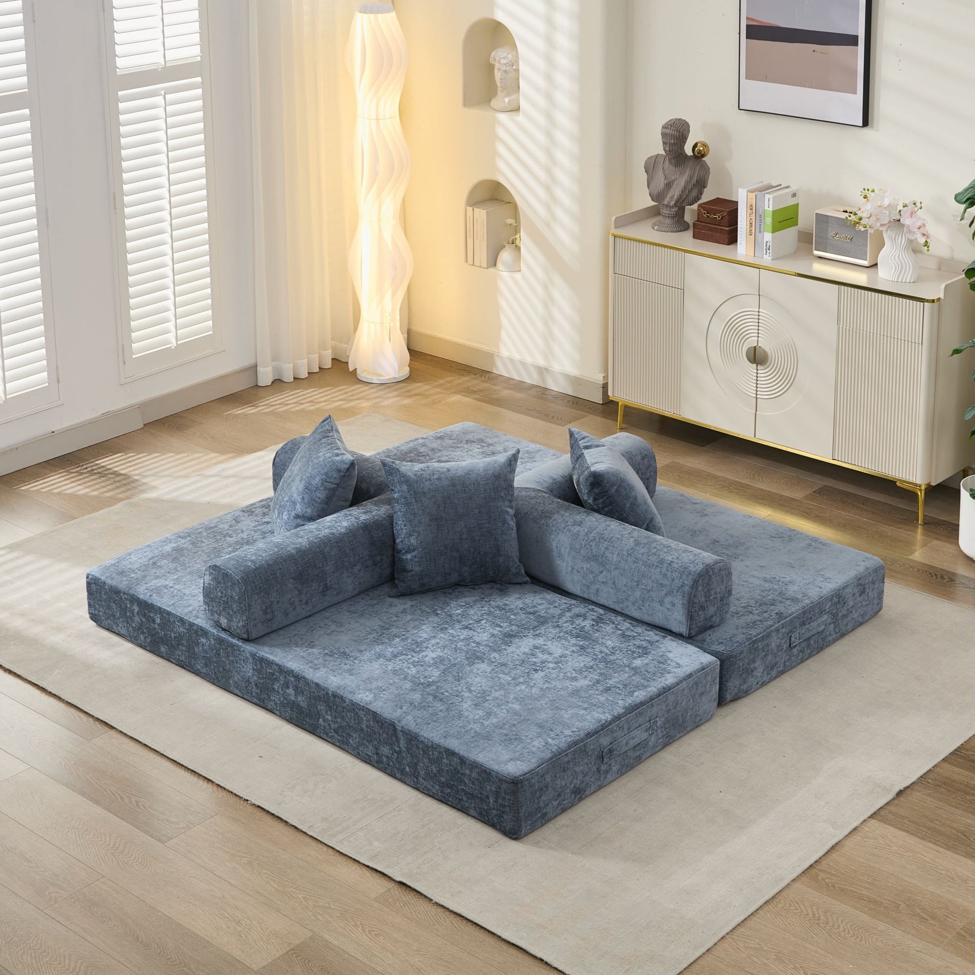 Comfy Convertible Folding Mattress Couch, Floor Sofa Bed - Direct Wicker