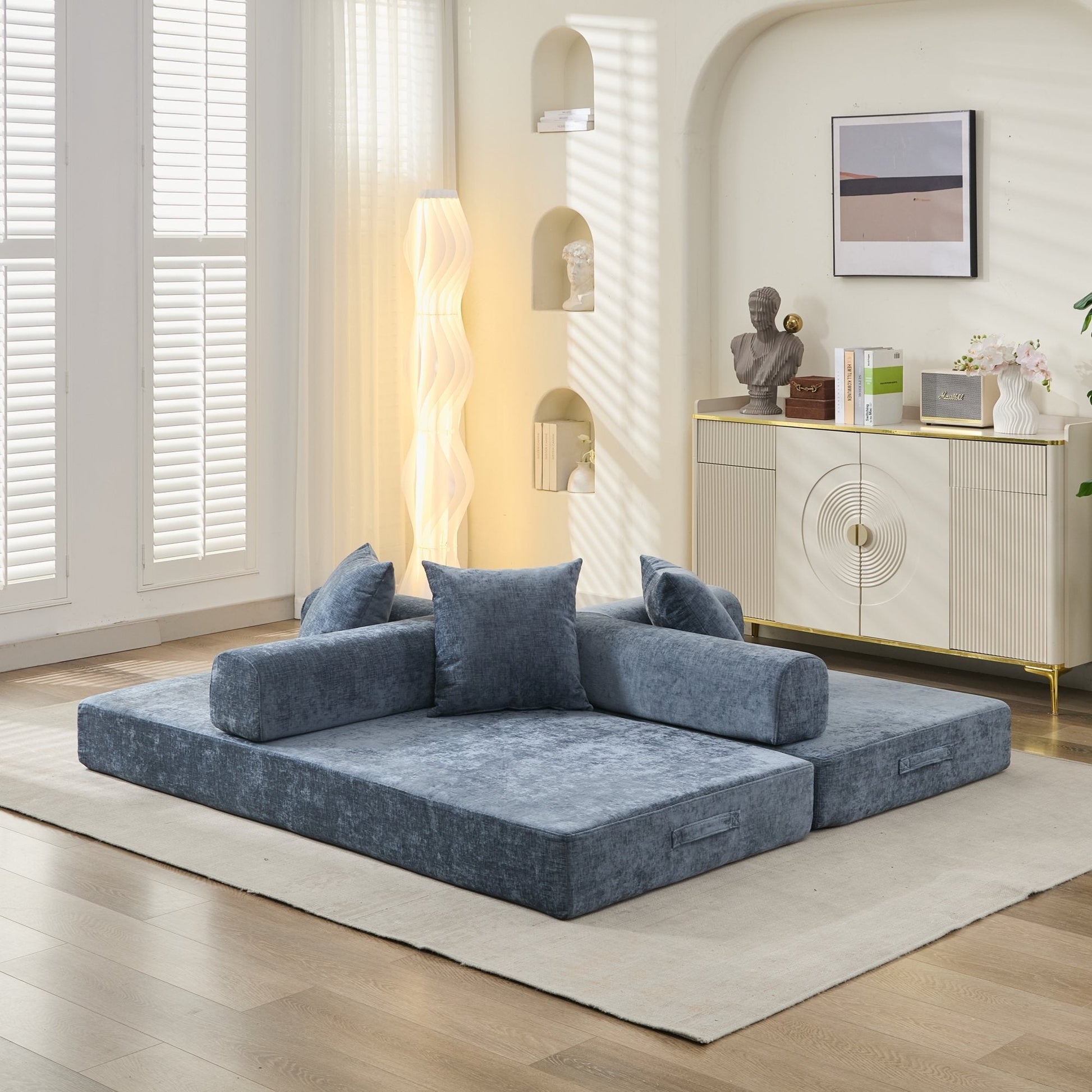 Comfy Convertible Folding Mattress Couch, Floor Sofa Bed - Direct Wicker
