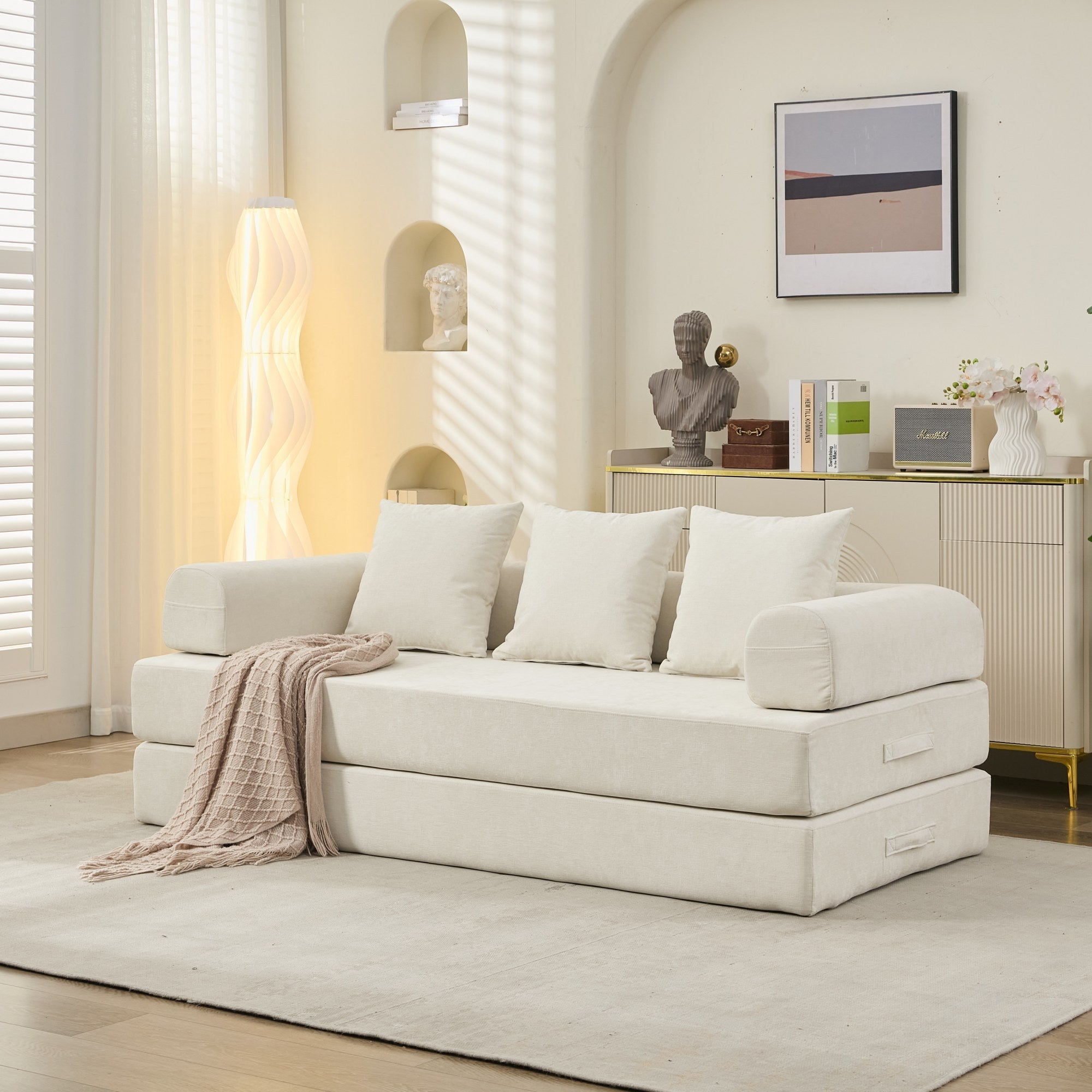 Comfy Convertible Folding Mattress Couch, Floor Sofa Bed - Direct Wicker