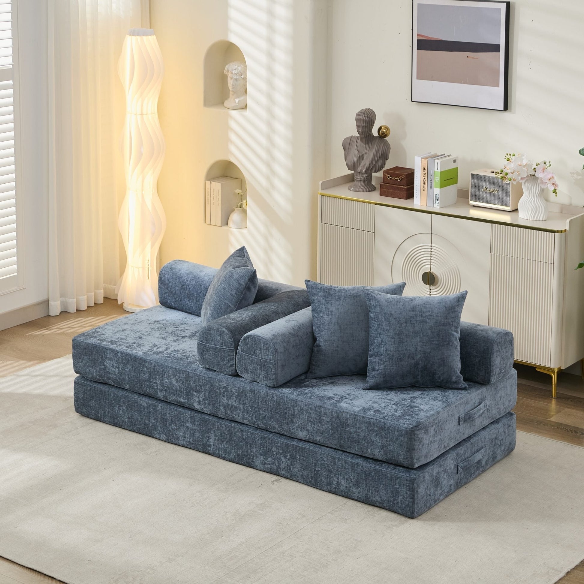 Comfy Convertible Folding Mattress Couch, Floor Sofa Bed - Direct Wicker