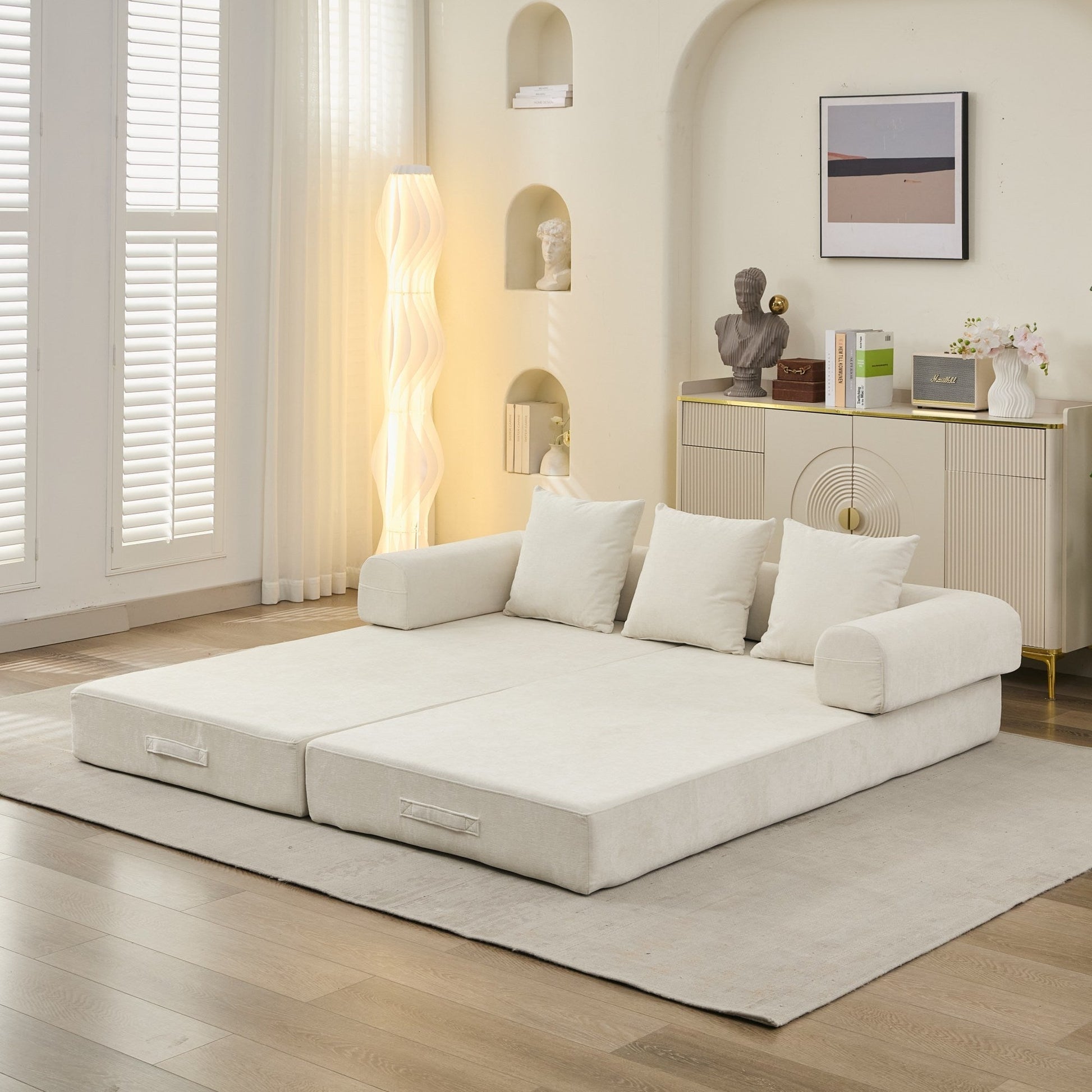 Comfy Convertible Folding Mattress Couch, Floor Sofa Bed - Direct Wicker
