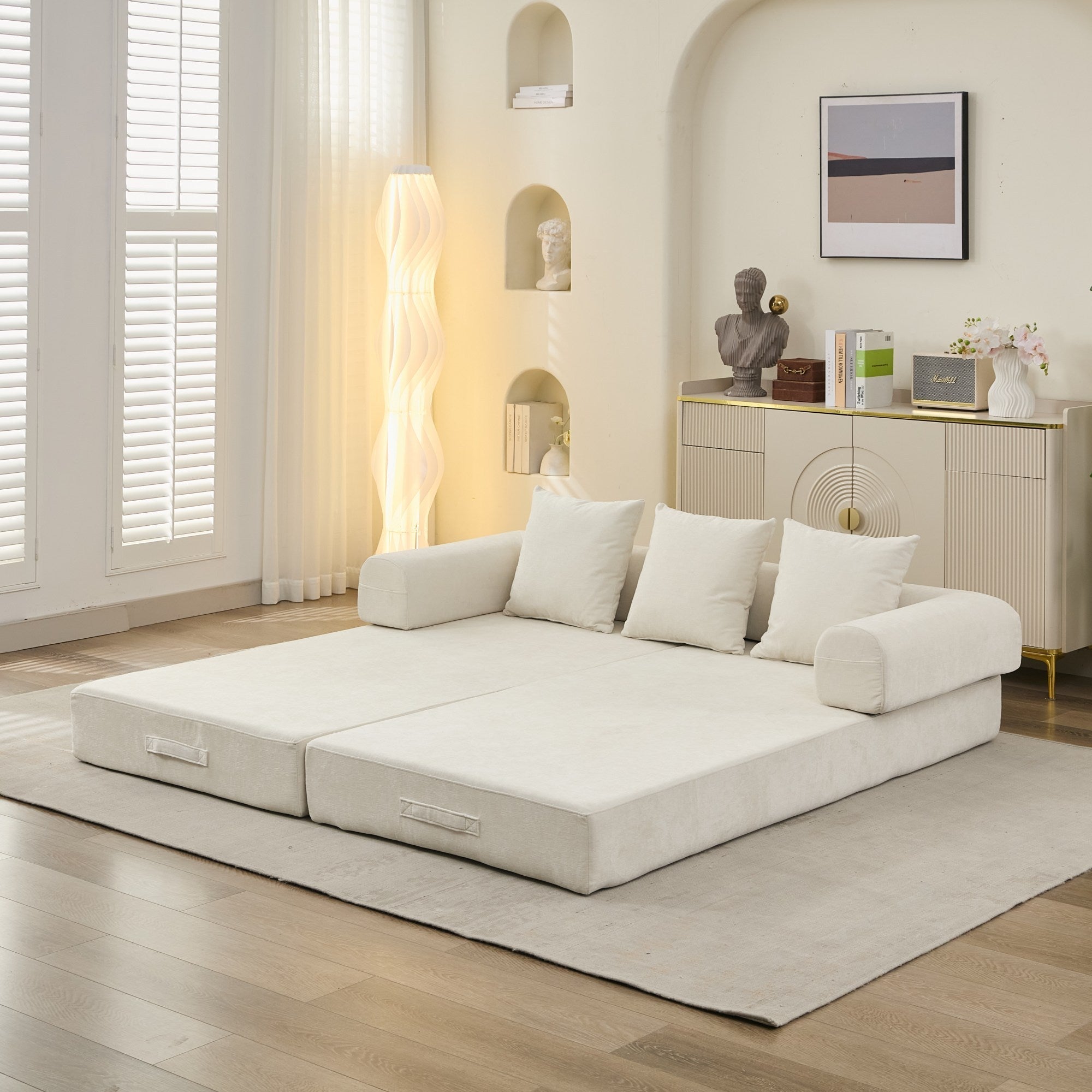 Comfy Convertible Folding Mattress Couch, Floor Sofa Bed - Direct Wicker