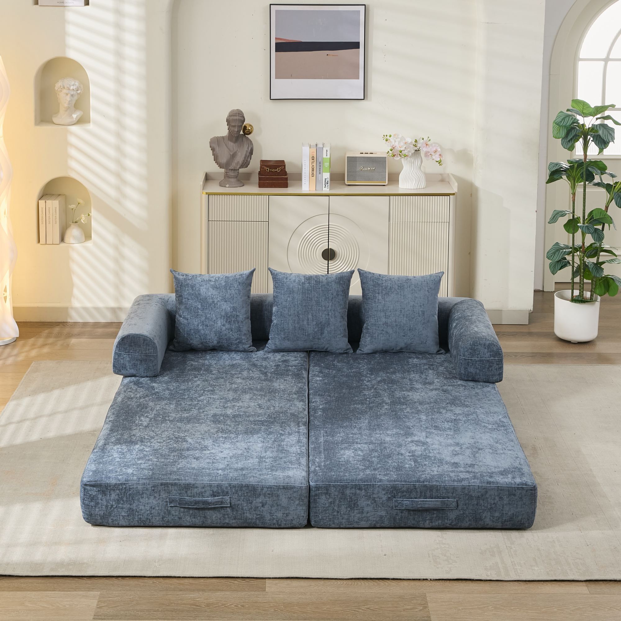 Comfy Convertible Folding Mattress Couch, Floor Sofa Bed - Direct Wicker