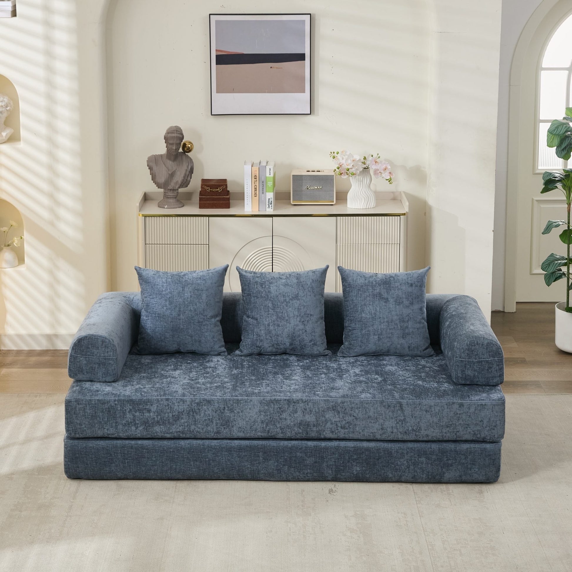Comfy Convertible Folding Mattress Couch, Floor Sofa Bed - Direct Wicker