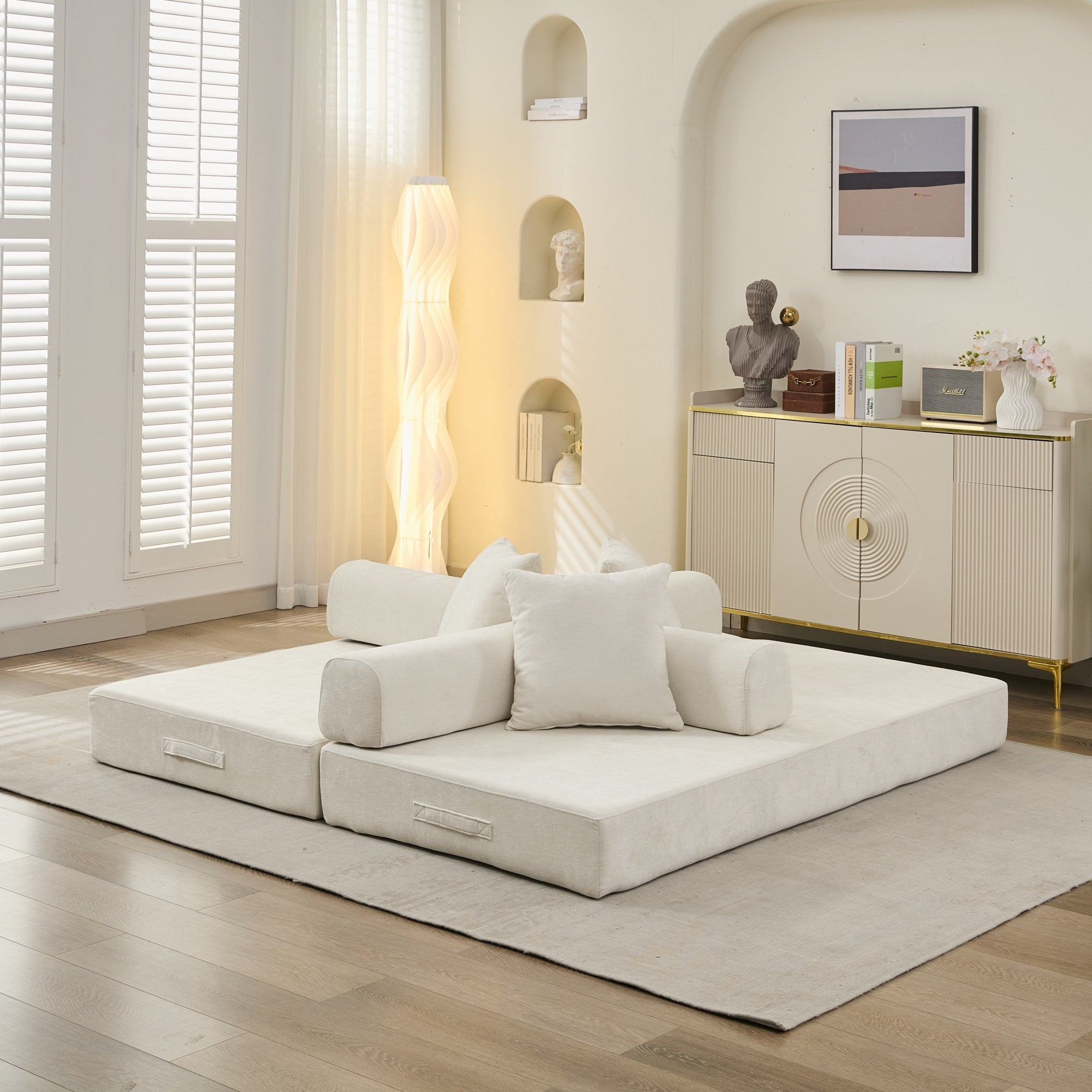 Comfy Convertible Folding Mattress Couch, Floor Sofa Bed - Direct Wicker