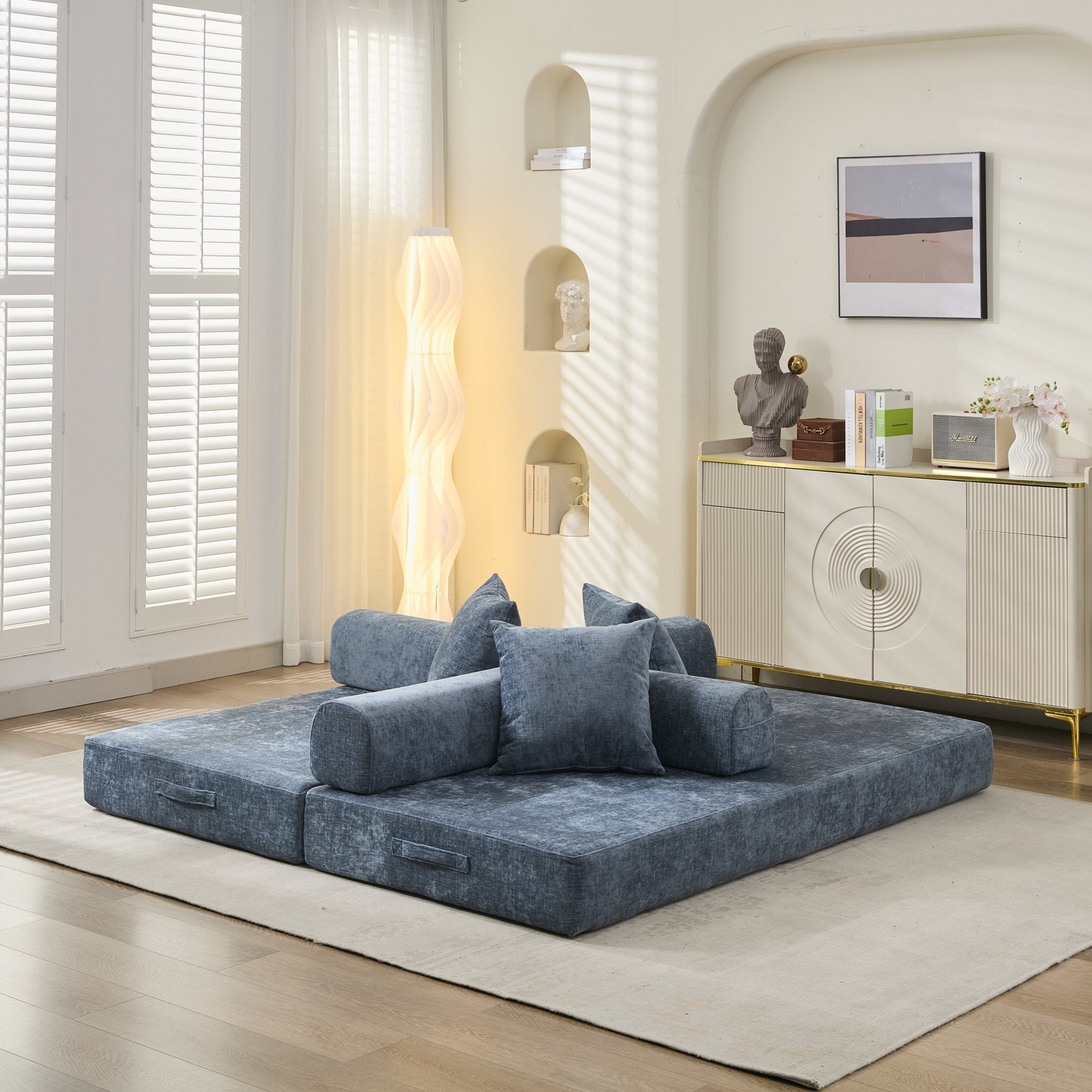 Comfy Convertible Folding Mattress Couch, Floor Sofa Bed - Direct Wicker