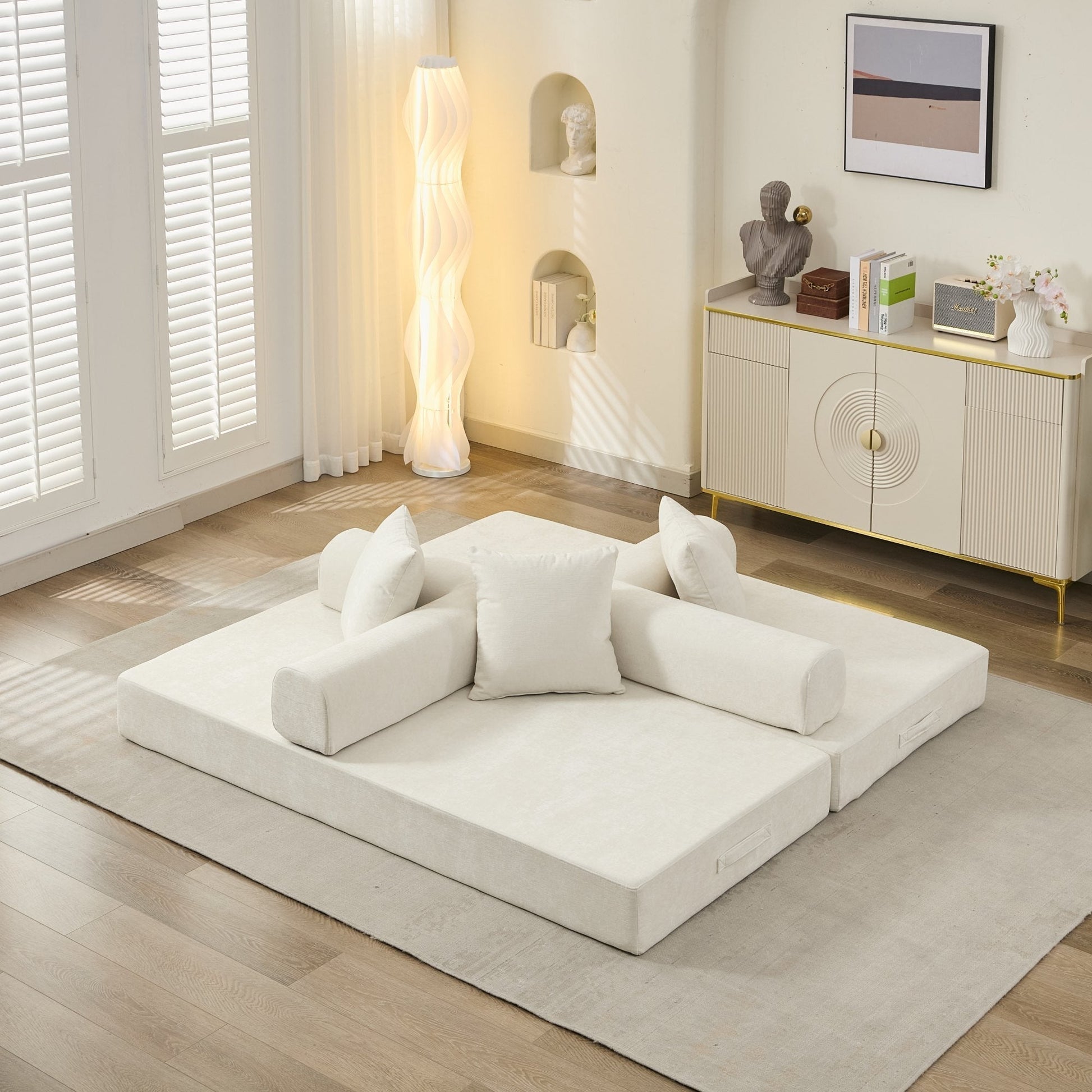 Comfy Convertible Folding Mattress Couch, Floor Sofa Bed - Direct Wicker