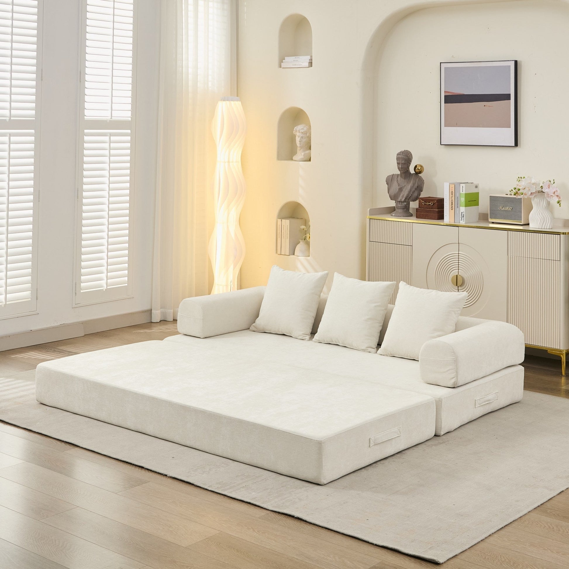 Comfy Convertible Folding Mattress Couch, Floor Sofa Bed - Direct Wicker