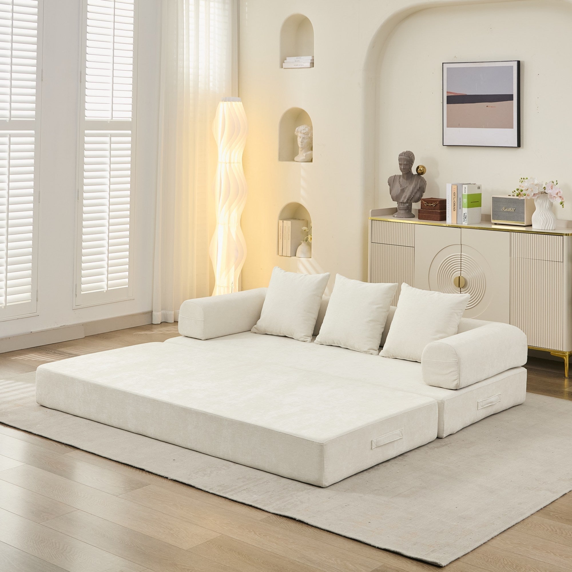Comfy Convertible Folding Mattress Couch, Floor Sofa Bed - Direct Wicker