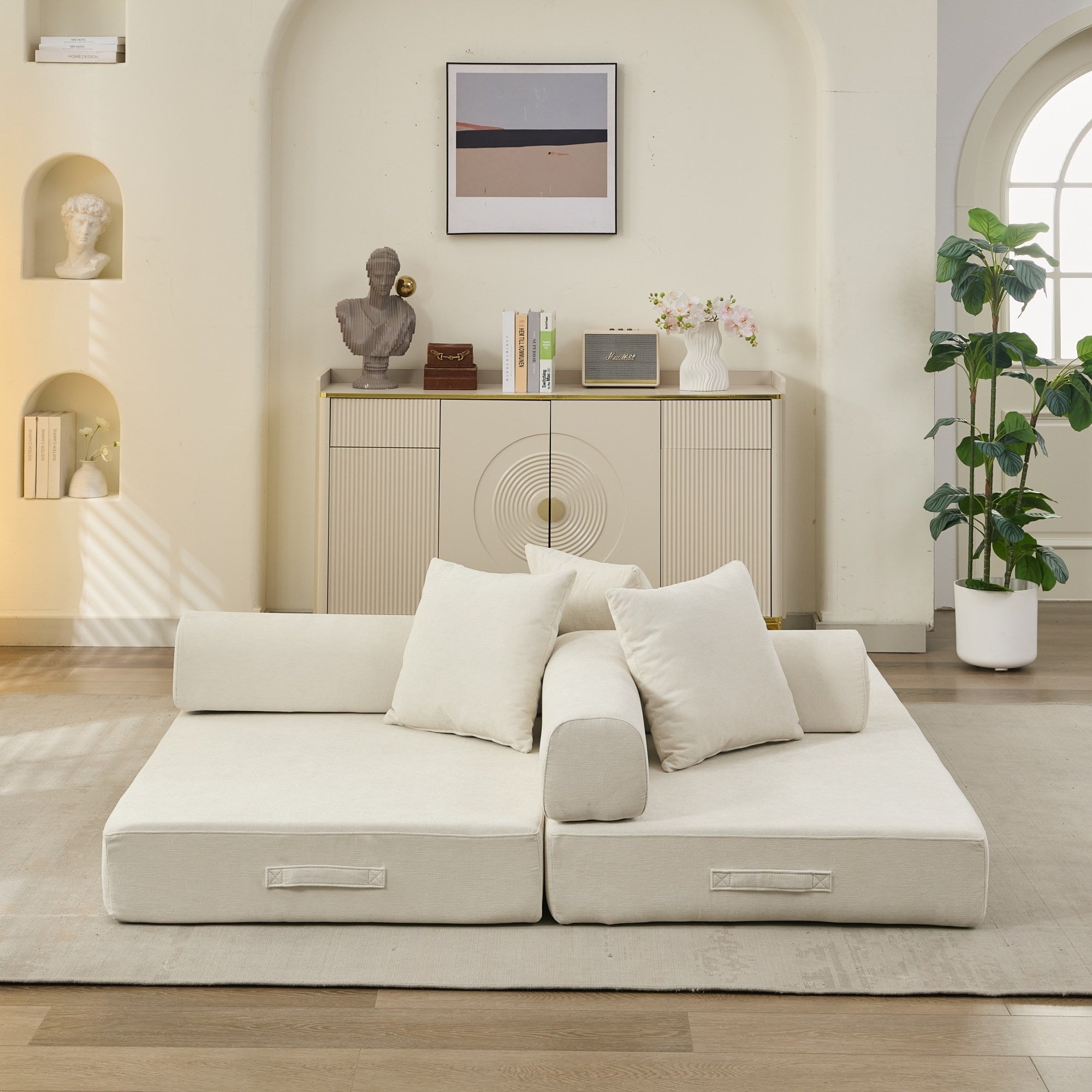 Comfy Convertible Folding Mattress Couch, Floor Sofa Bed - Direct Wicker