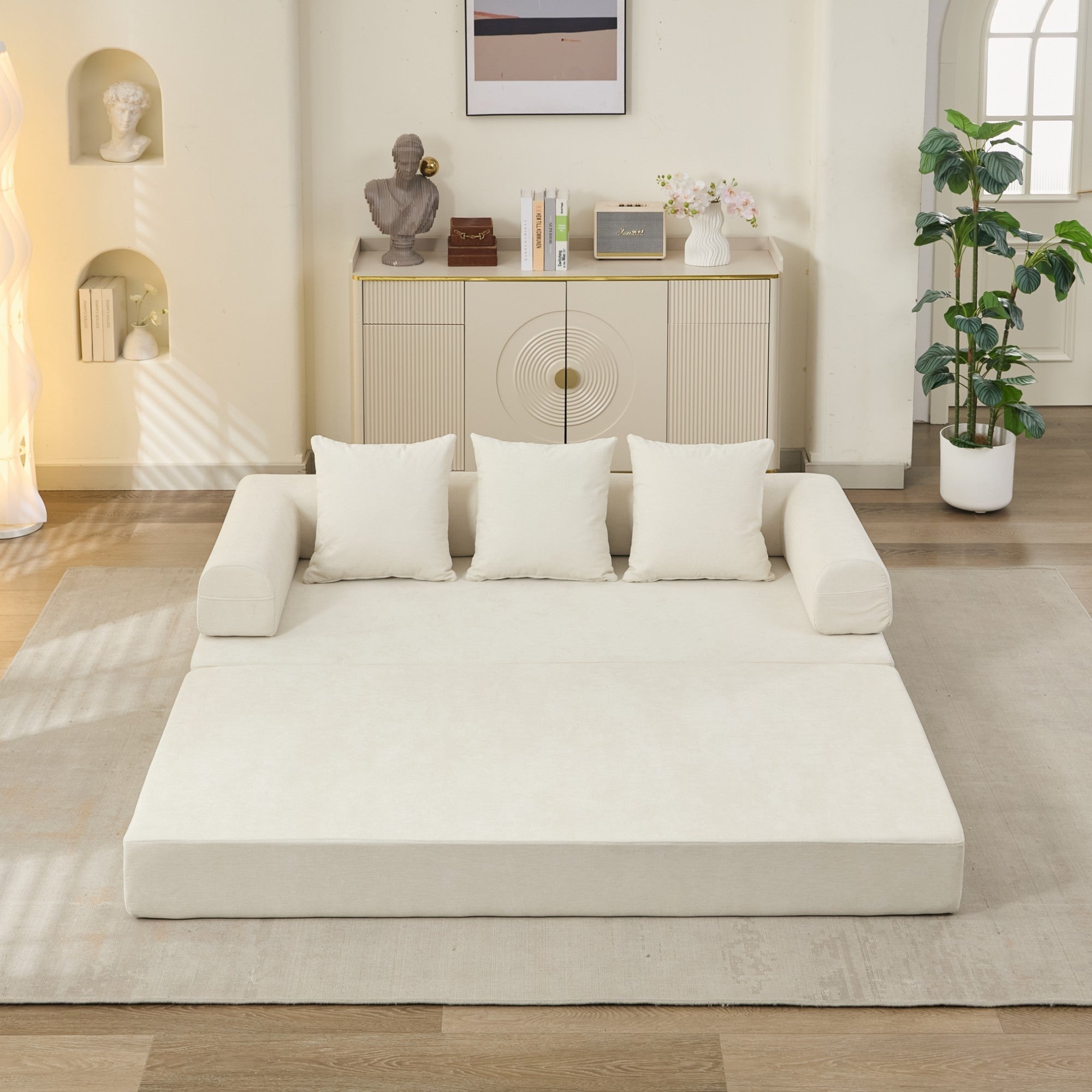 Comfy Convertible Folding Mattress Couch, Floor Sofa Bed - Direct Wicker
