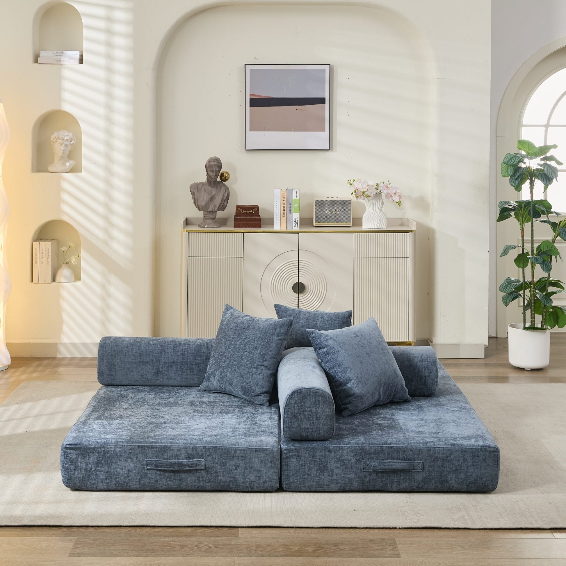 Comfy Convertible Folding Mattress Couch, Floor Sofa Bed - Direct Wicker