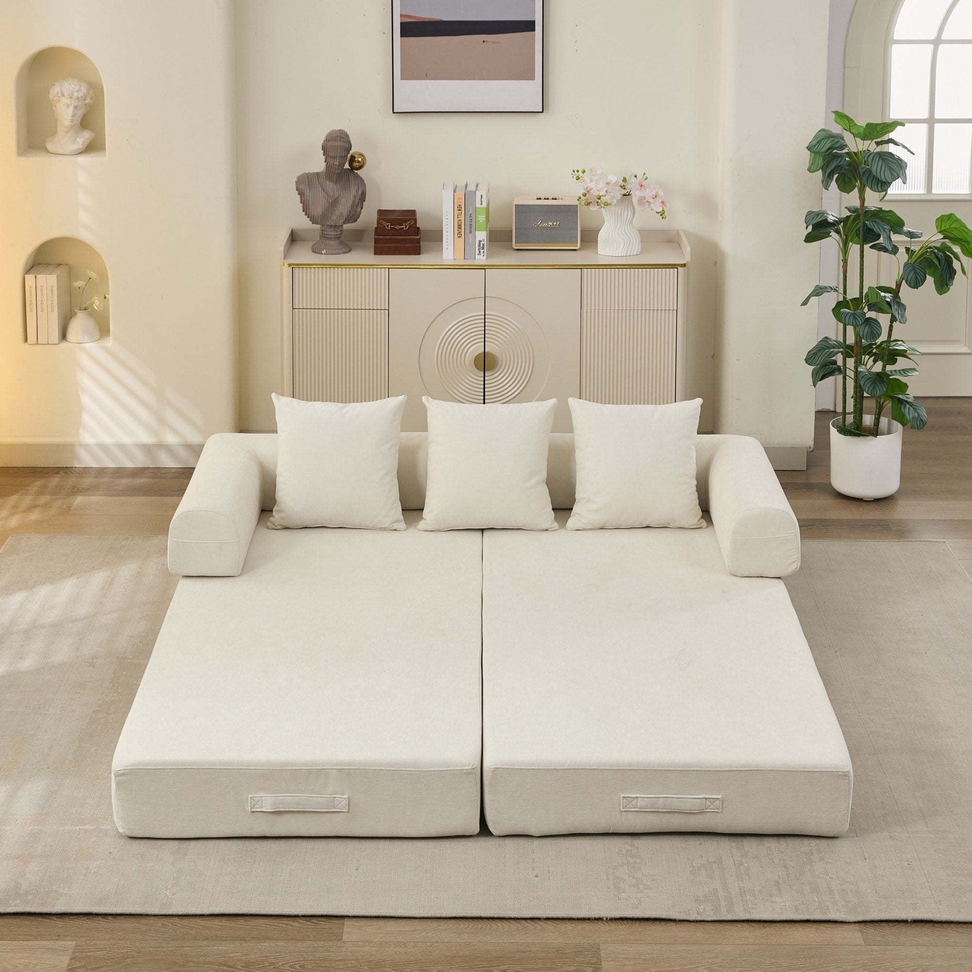 Comfy Convertible Folding Mattress Couch, Floor Sofa Bed - Direct Wicker