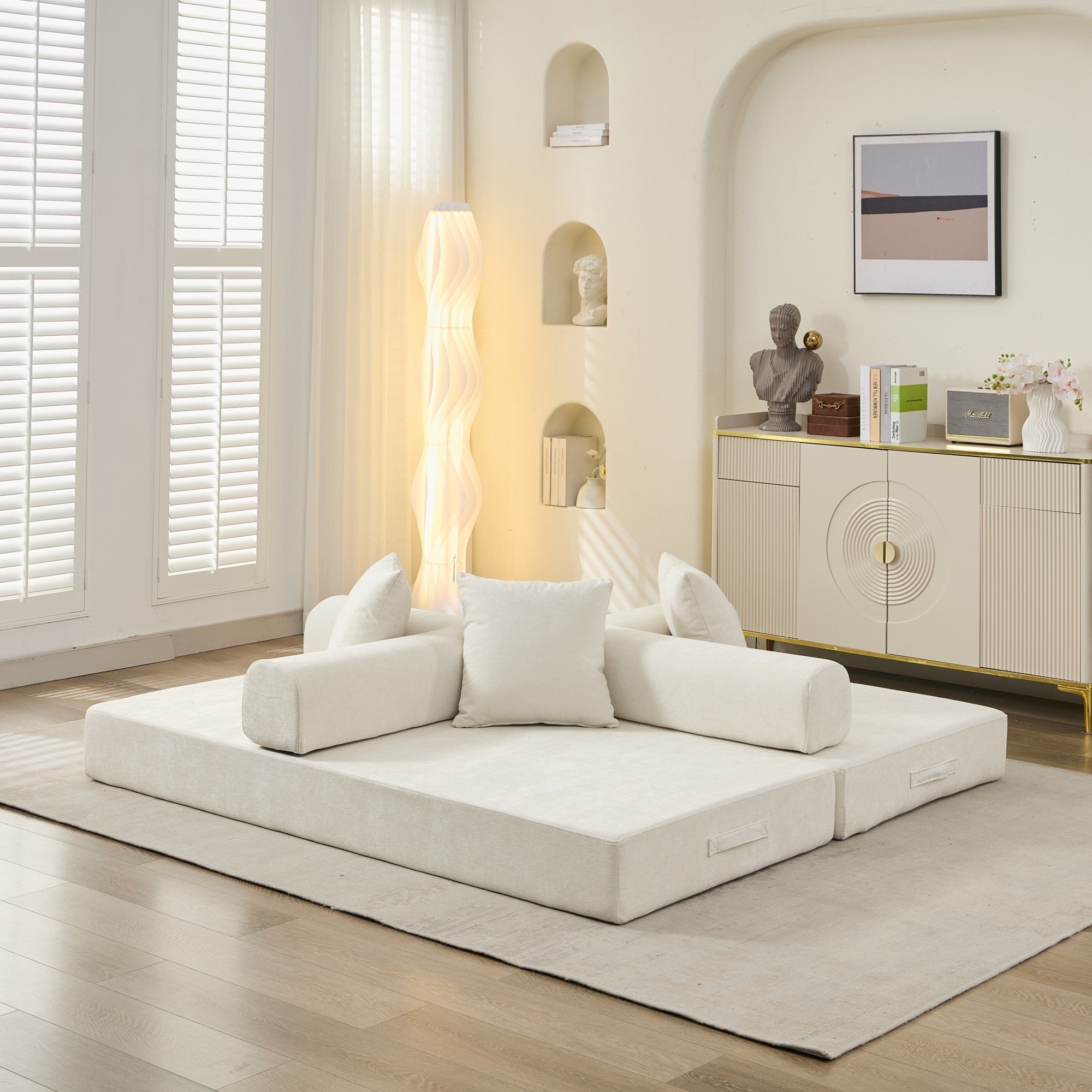 Comfy Convertible Folding Mattress Couch, Floor Sofa Bed - Direct Wicker