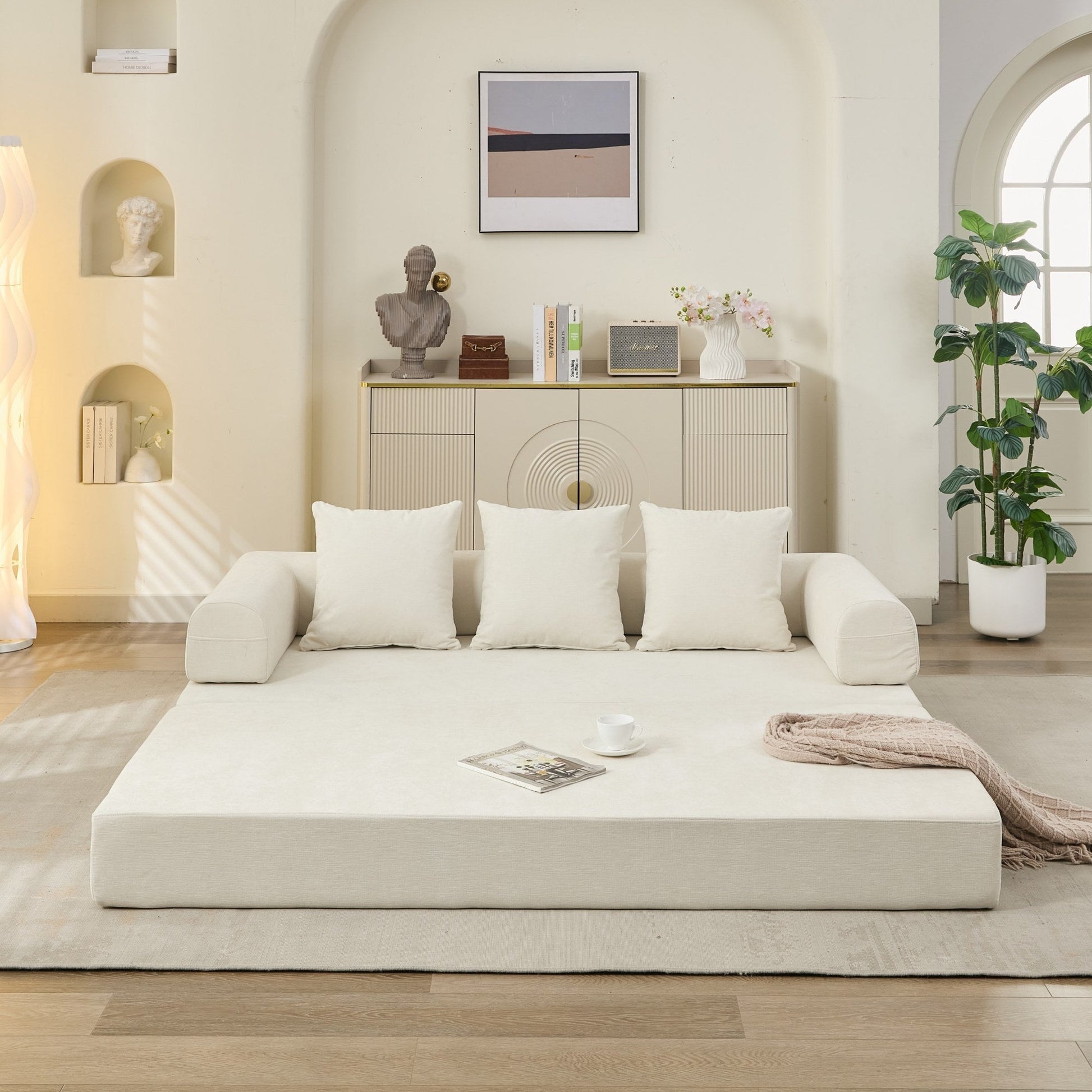 Comfy Convertible Folding Mattress Couch, Floor Sofa Bed - Direct Wicker