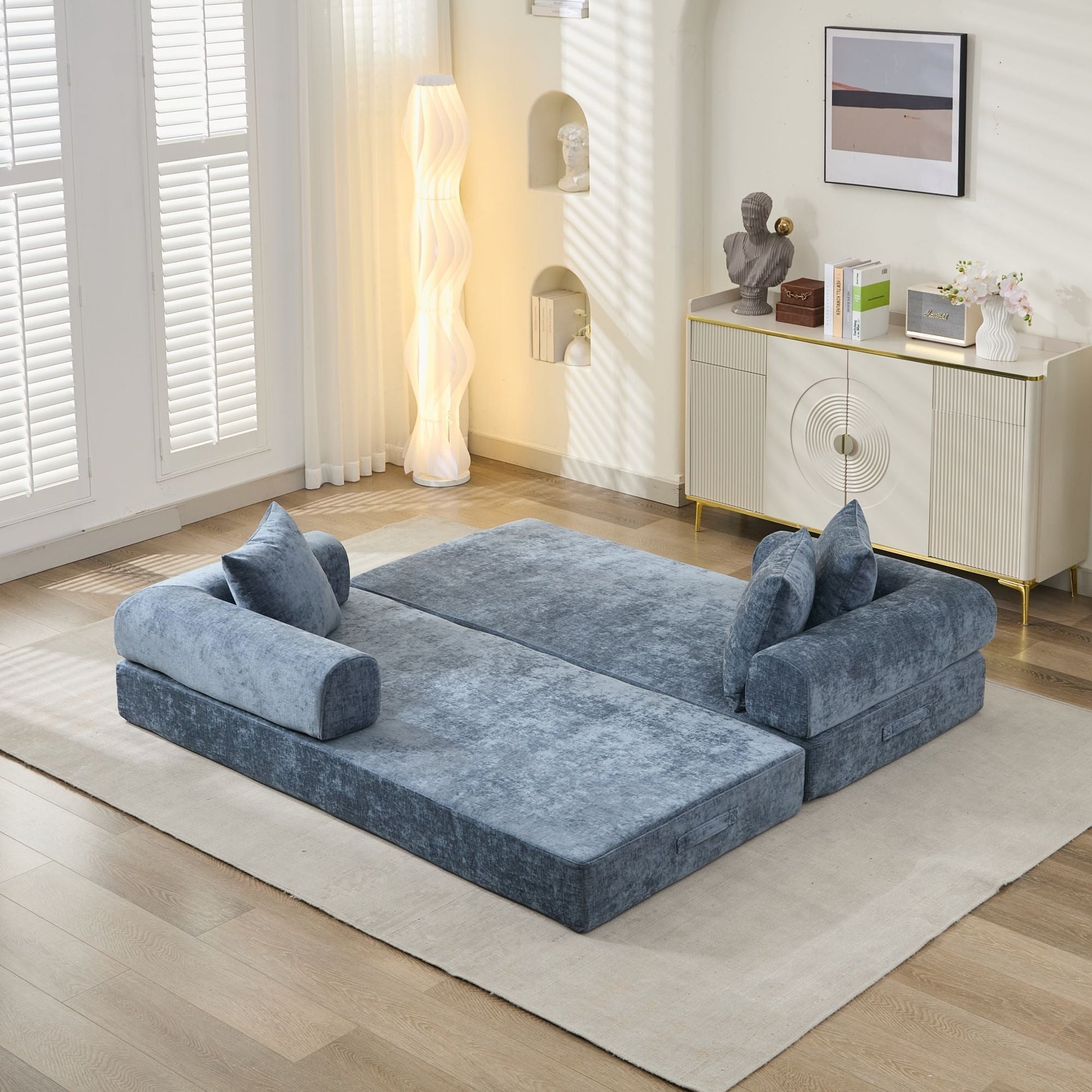 Comfy Convertible Folding Mattress Couch, Floor Sofa Bed - Direct Wicker