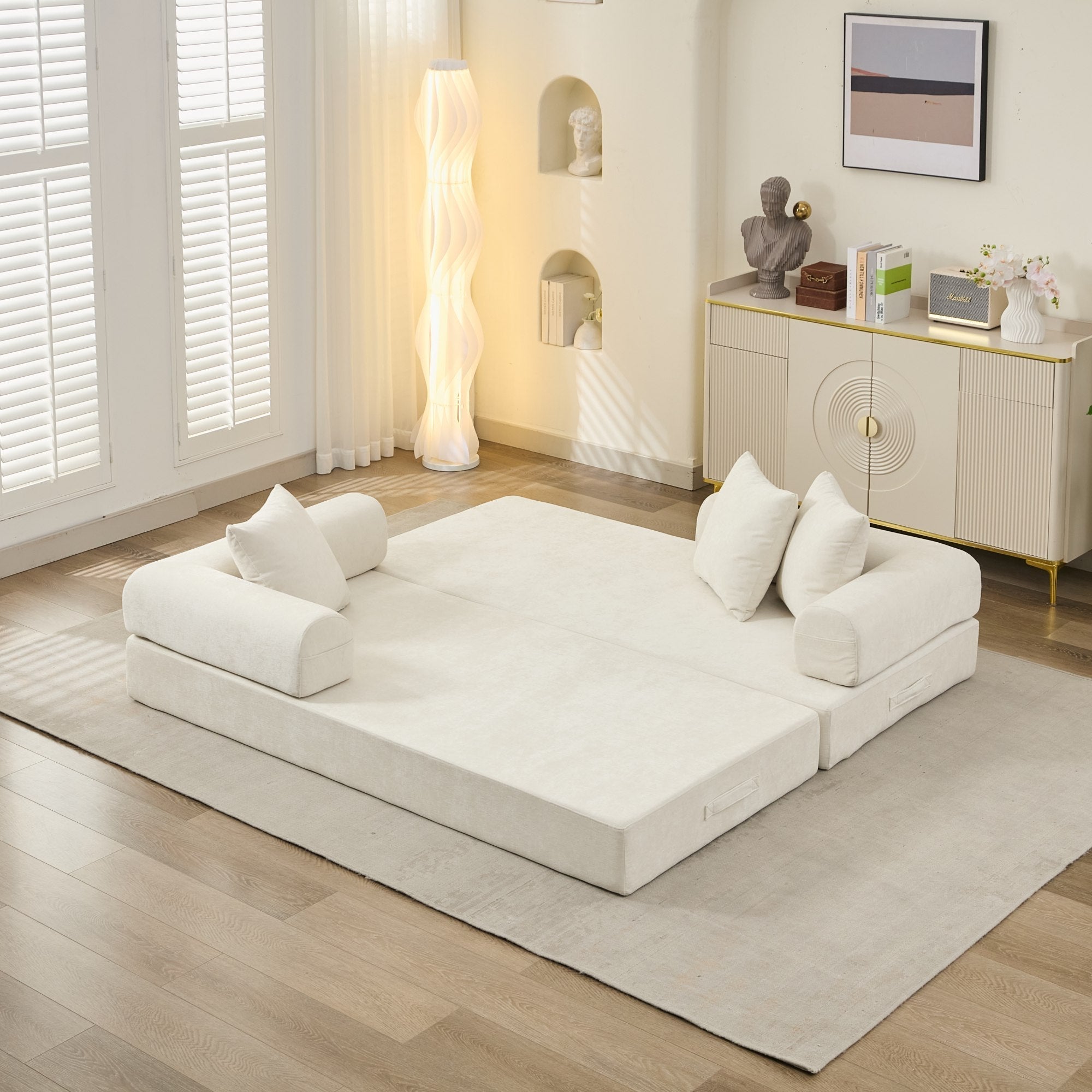 Comfy Convertible Folding Mattress Couch, Floor Sofa Bed - Direct Wicker
