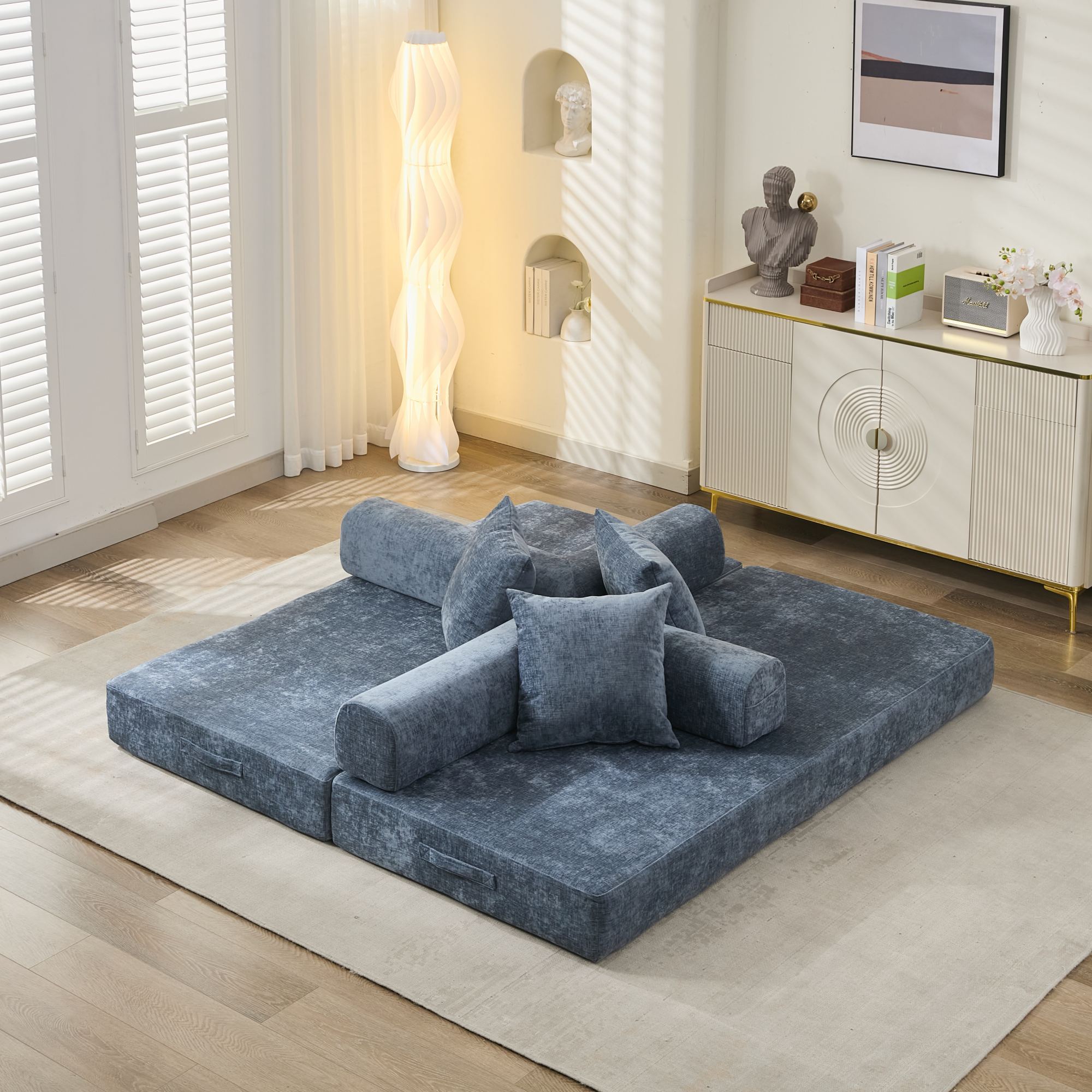 Comfy Convertible Folding Mattress Couch, Floor Sofa Bed - Direct Wicker