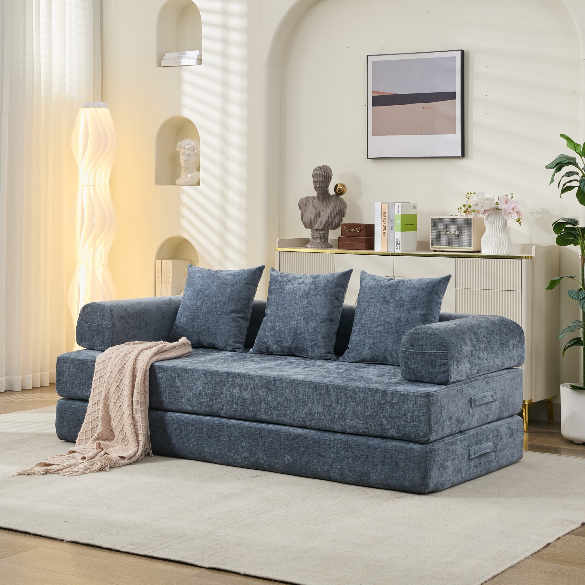 Comfy Convertible Folding Mattress Couch, Floor Sofa Bed - Direct Wicker