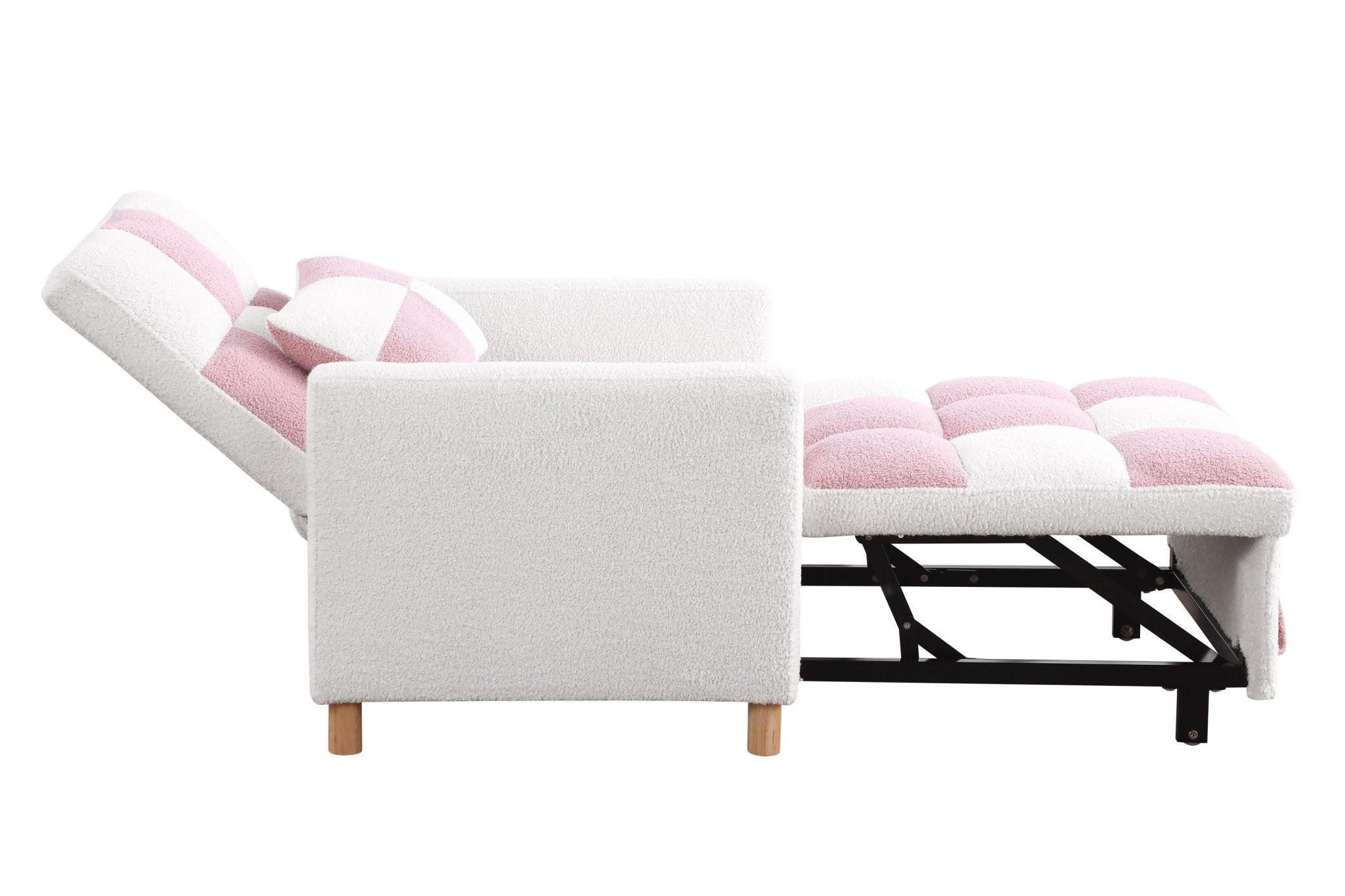 Convertible Sleeper Sofa Chair Bed, Adjustable Chair with Pillow, Multi-Functional Sleeper Chair  - Direct Wicker