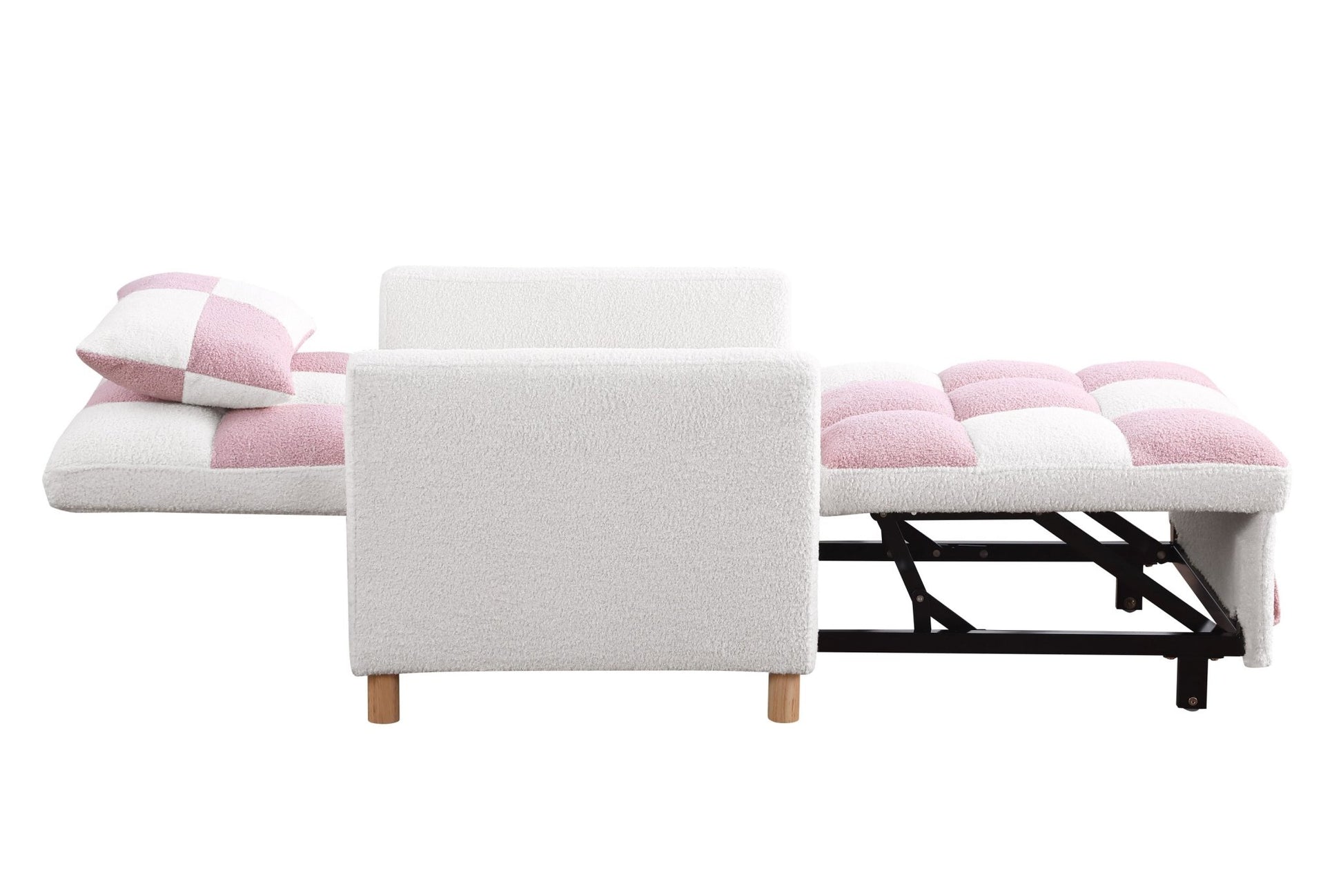 Convertible Sleeper Sofa Chair Bed, Adjustable Chair with Pillow, Multi-Functional Sleeper Chair  - Direct Wicker