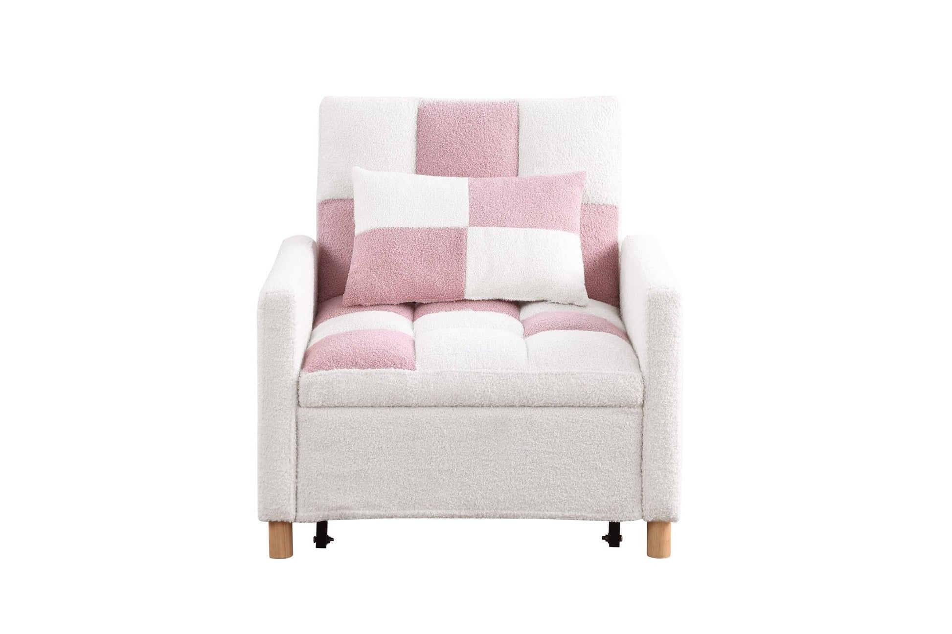 Convertible Sleeper Sofa Chair Bed, Adjustable Chair with Pillow, Multi-Functional Sleeper Chair  - Direct Wicker