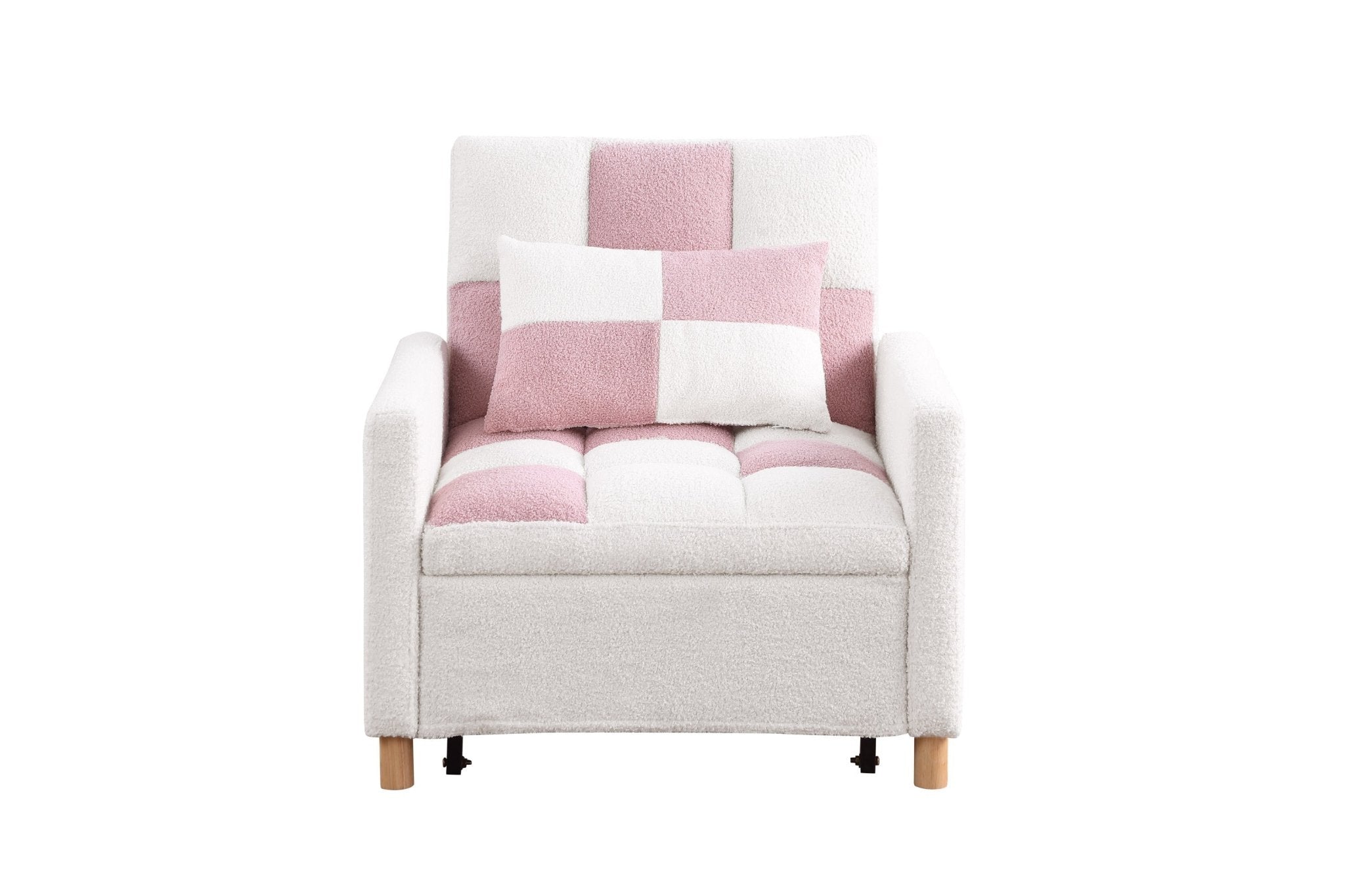 Convertible Sleeper Sofa Chair Bed, Adjustable Chair with Pillow, Multi-Functional Sleeper Chair  - Direct Wicker