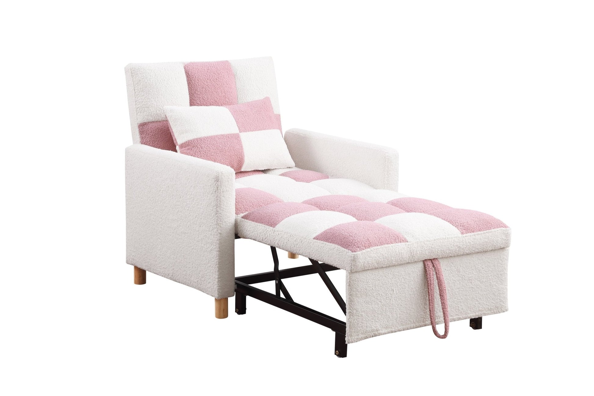 Convertible Sleeper Sofa Chair Bed, Adjustable Chair with Pillow, Multi-Functional Sleeper Chair  - Direct Wicker