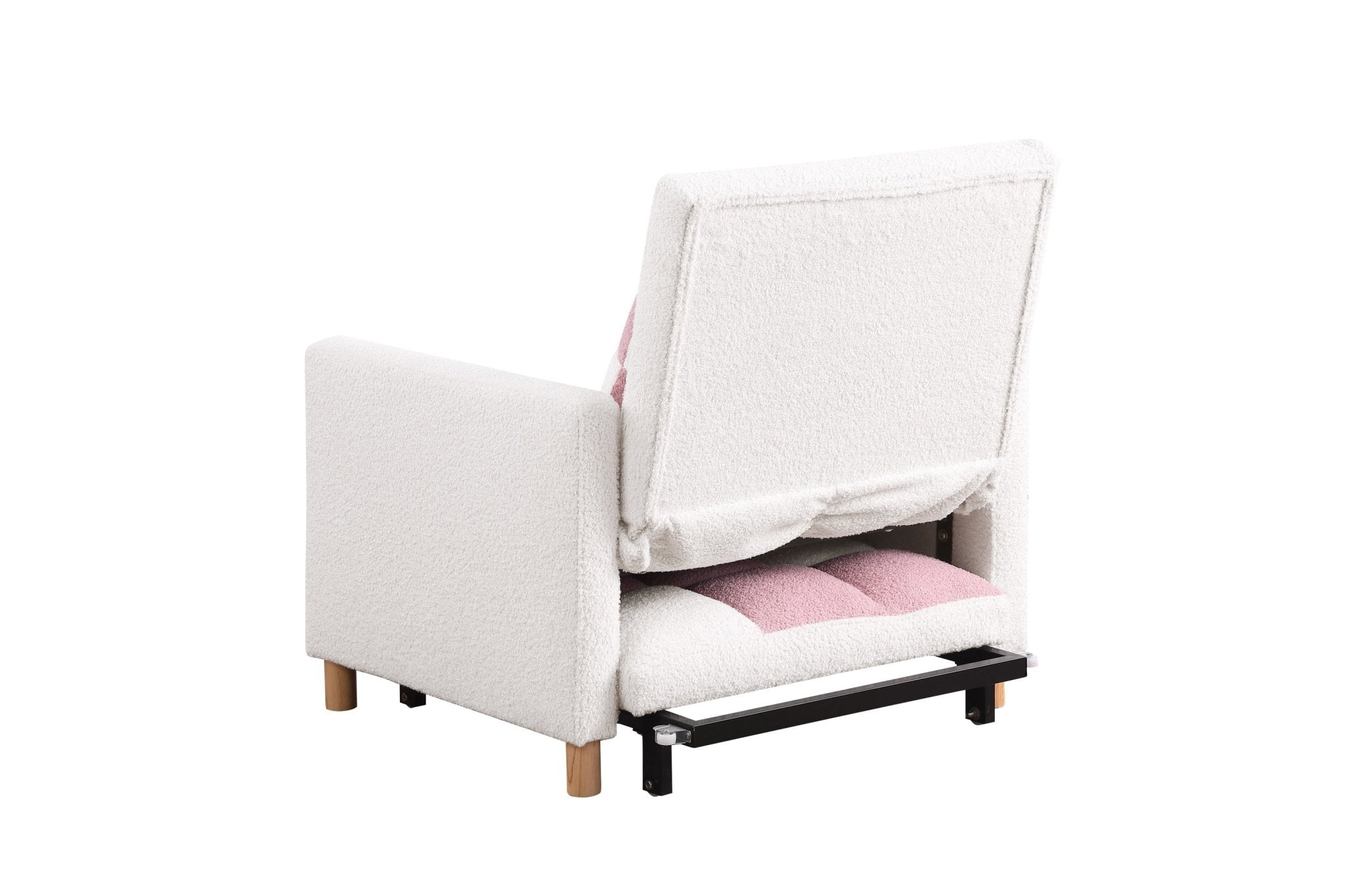 Convertible Sleeper Sofa Chair Bed, Adjustable Chair with Pillow, Multi-Functional Sleeper Chair  - Direct Wicker
