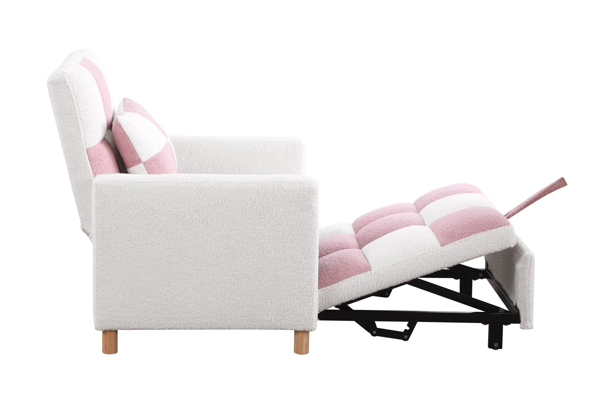 Convertible Sleeper Sofa Chair Bed, Adjustable Chair with Pillow, Multi-Functional Sleeper Chair  - Direct Wicker