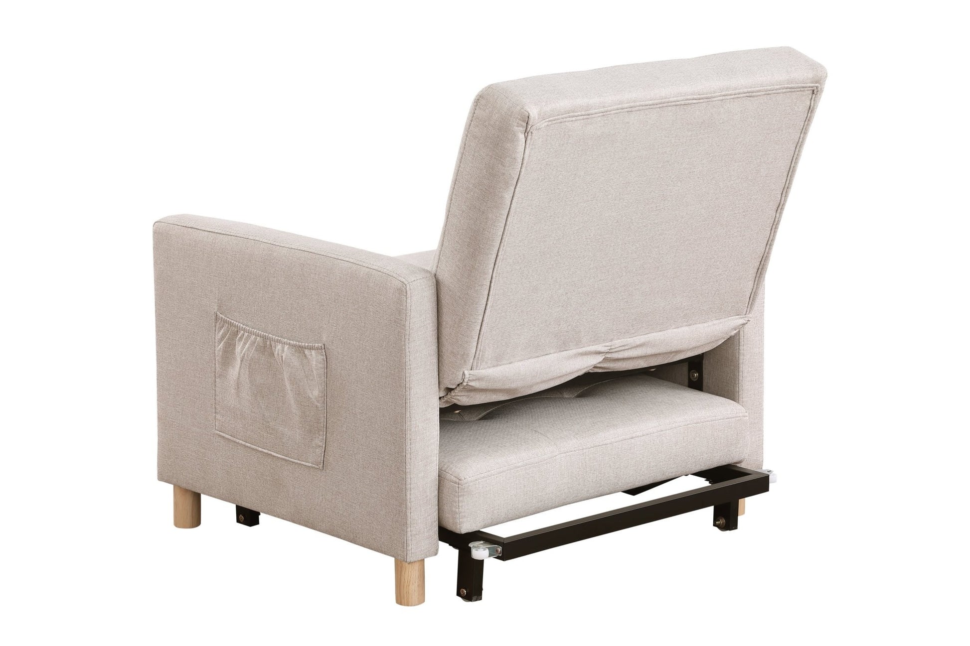 Convertible Sleeper Sofa Chair Bed, Adjustable Chair with Pillow (W1420131261) - Direct Wicker
