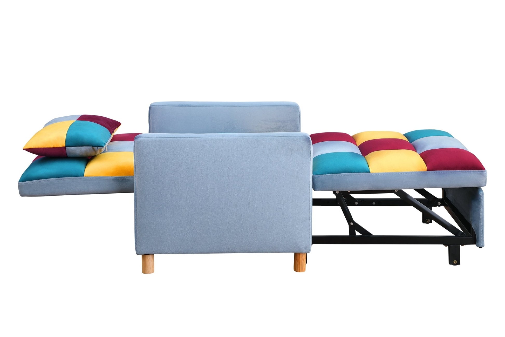 Convertible Sleeper Sofa Chair Bed, Adjustable Chair with Pillow (W142084298) - Direct Wicker