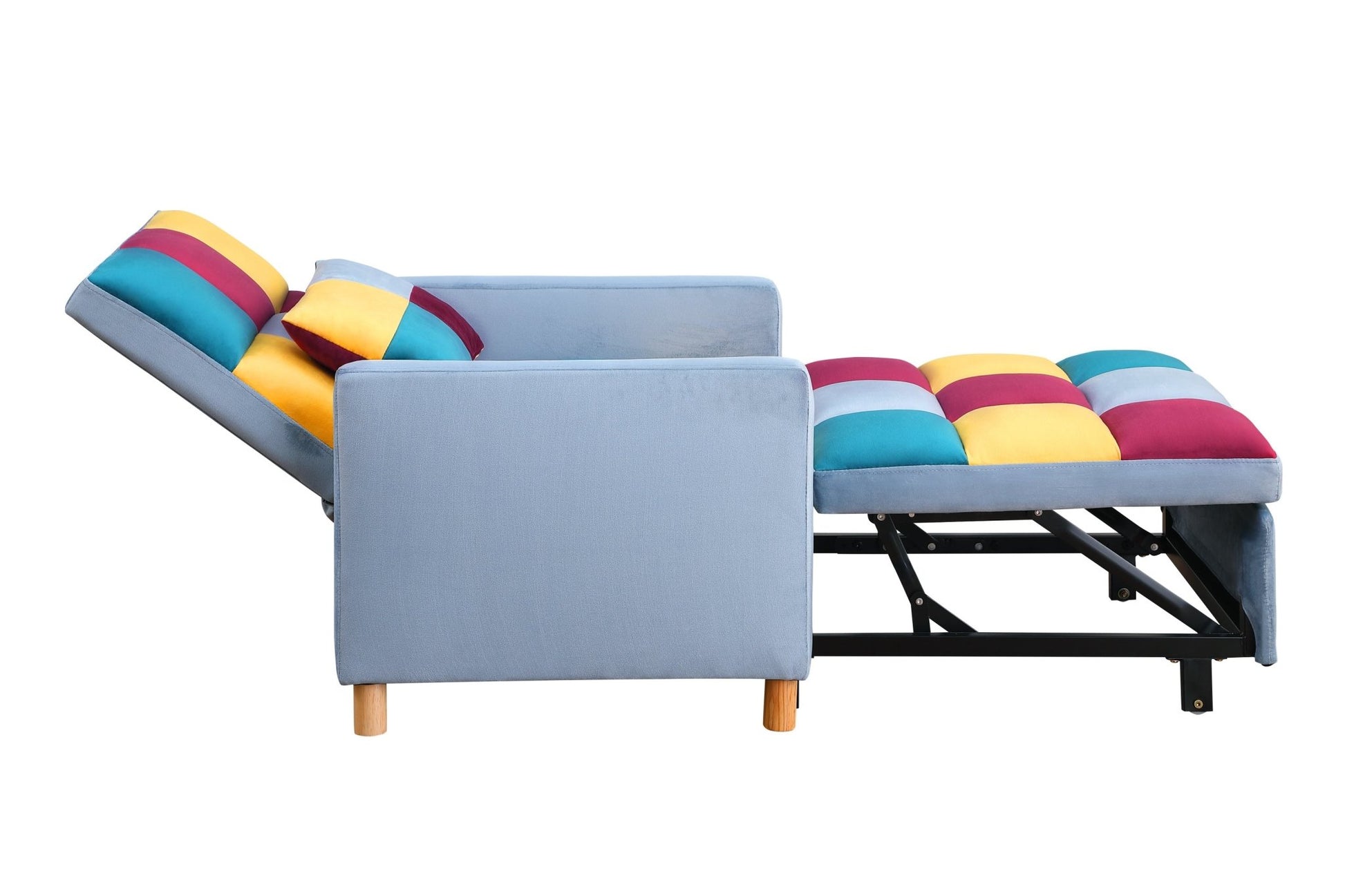 Convertible Sleeper Sofa Chair Bed, Adjustable Chair with Pillow (W142084298) - Direct Wicker