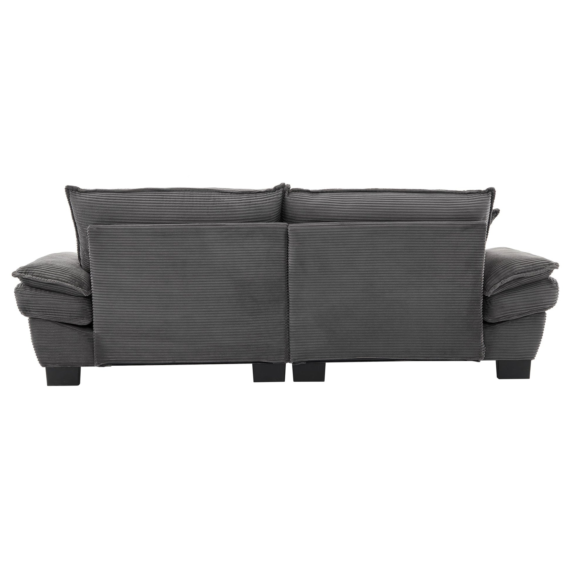 Corduroy Sofa Sleeper Couch Loveseat Sofa with Comfy Pillows (W676P184143) - Direct Wicker