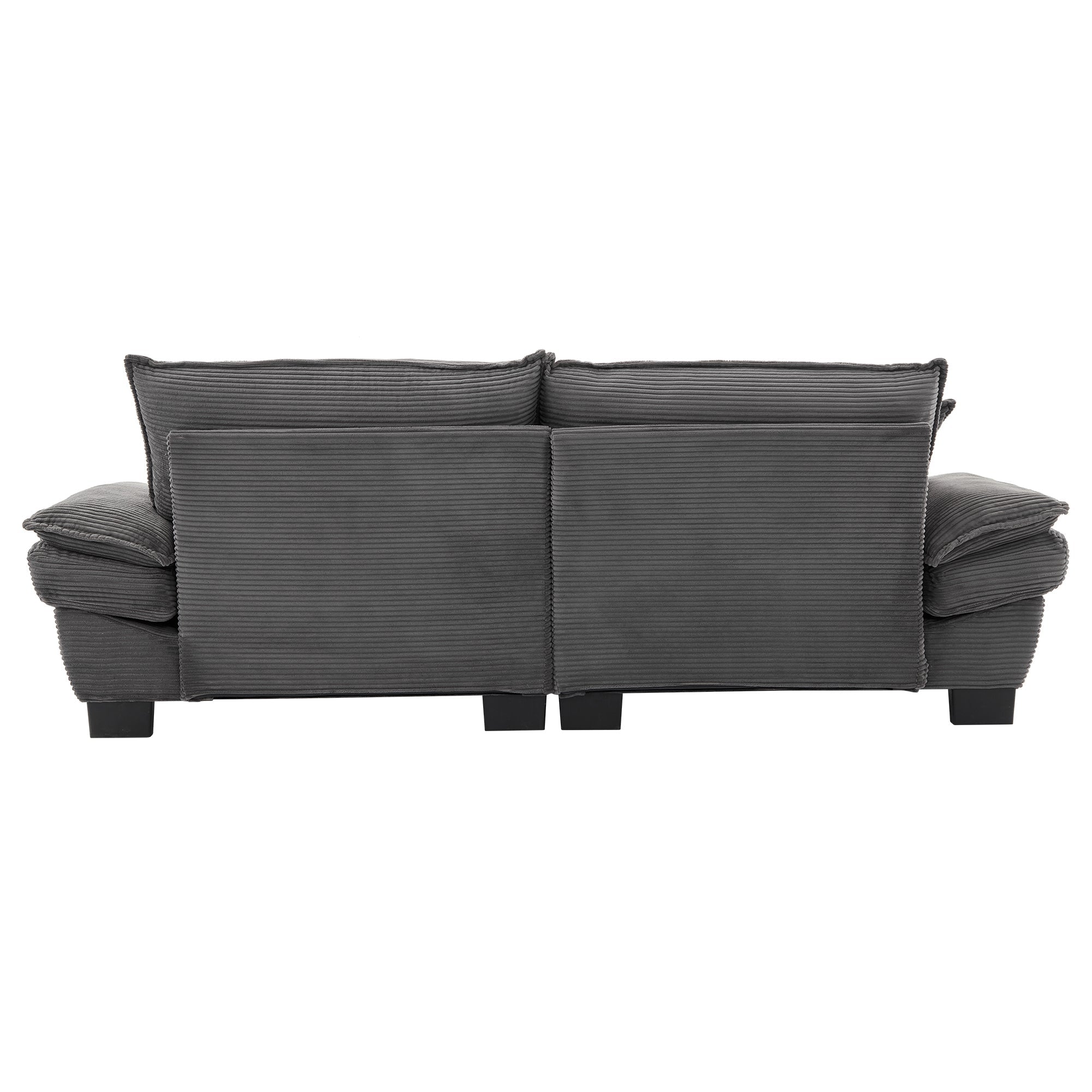 Corduroy Sofa Sleeper Couch Loveseat Sofa with Comfy Pillows (W676P184143) - Direct Wicker