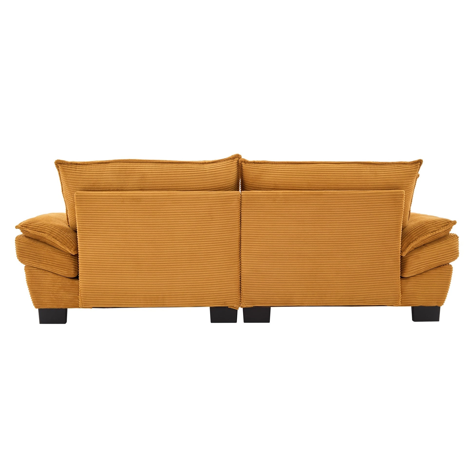 Corduroy Sofa Sleeper Couch Loveseat Sofa with Pillows Comfy Upholstered (W676P184141) - Direct Wicker