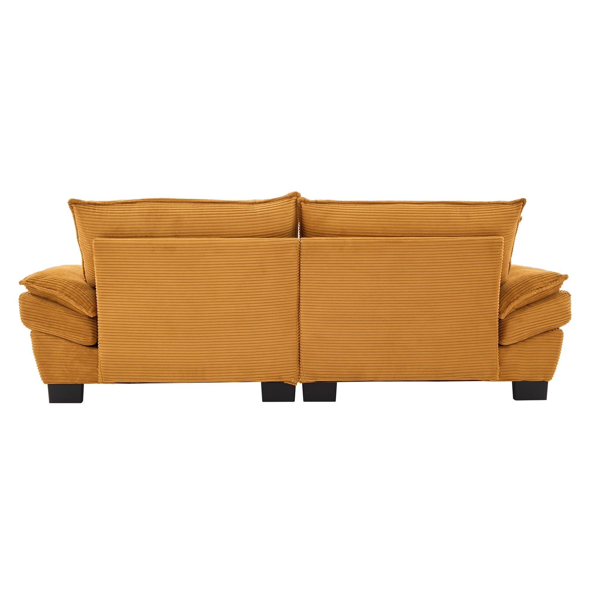 Corduroy Sofa Sleeper Couch Loveseat Sofa with Pillows Comfy Upholstered (W676P184141) - Direct Wicker