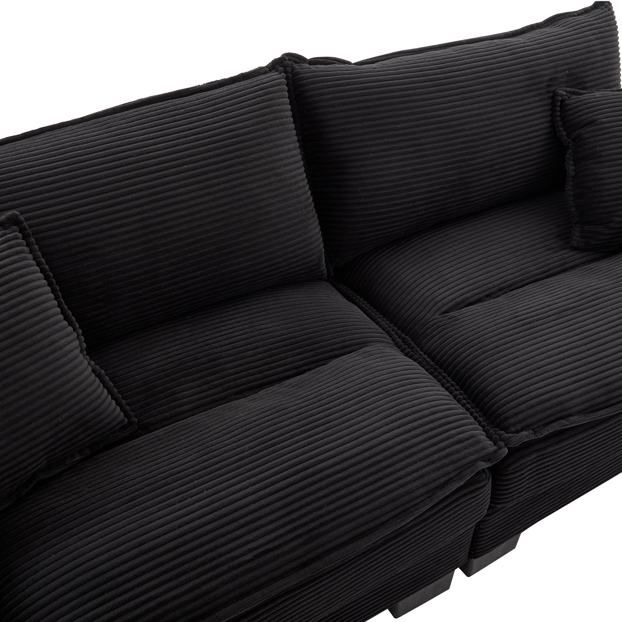 Corduroy Sofa Sleeper Couch Loveseat Sofa with Pillows (W676P184130) - Direct Wicker
