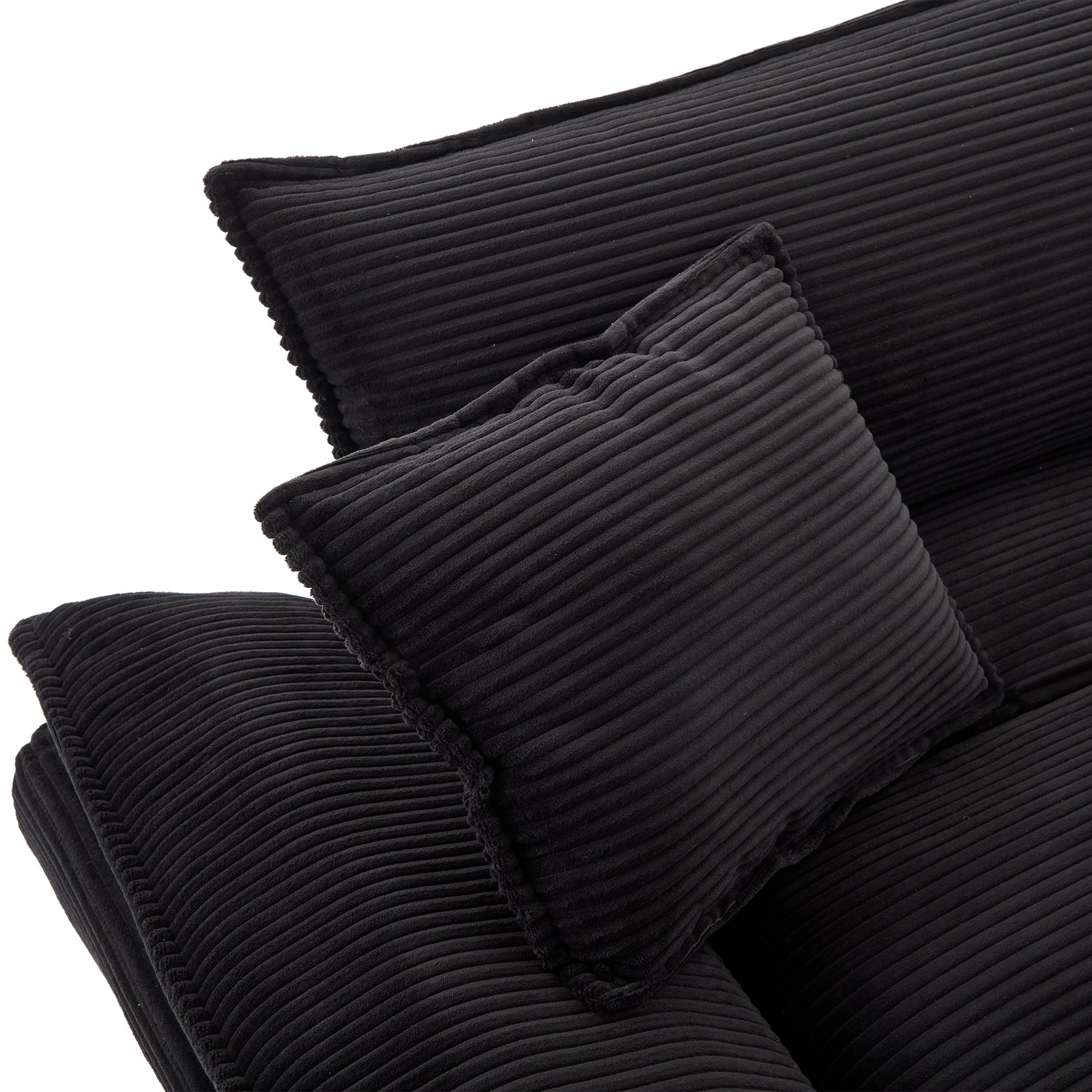 Corduroy Sofa Sleeper Couch Loveseat Sofa with Pillows (W676P184130) - Direct Wicker