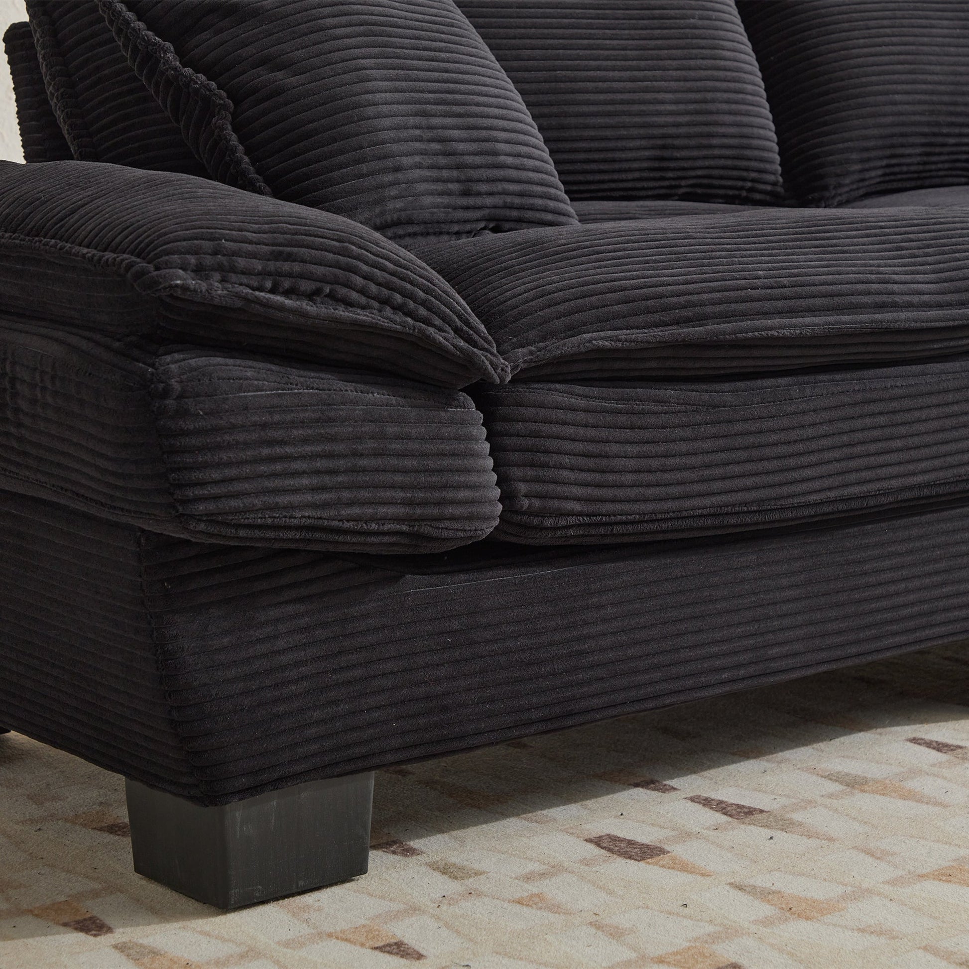 Corduroy Sofa Sleeper Couch Loveseat Sofa with Pillows (W676P184130) - Direct Wicker