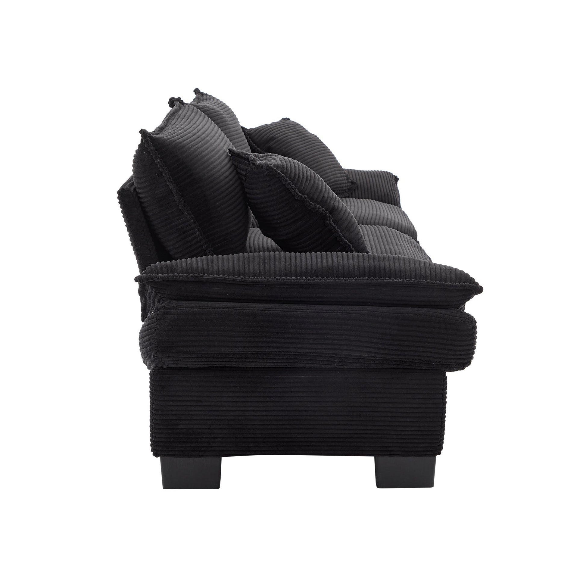 Corduroy Sofa Sleeper Couch Loveseat Sofa with Pillows (W676P184130) - Direct Wicker