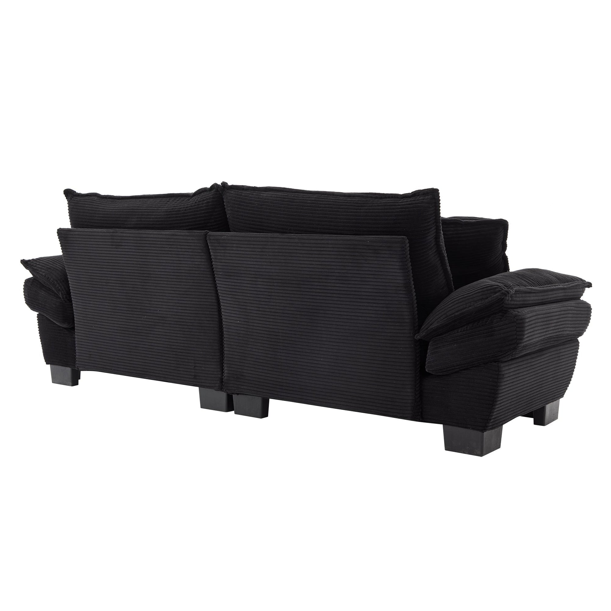 Corduroy Sofa Sleeper Couch Loveseat Sofa with Pillows (W676P184130) - Direct Wicker